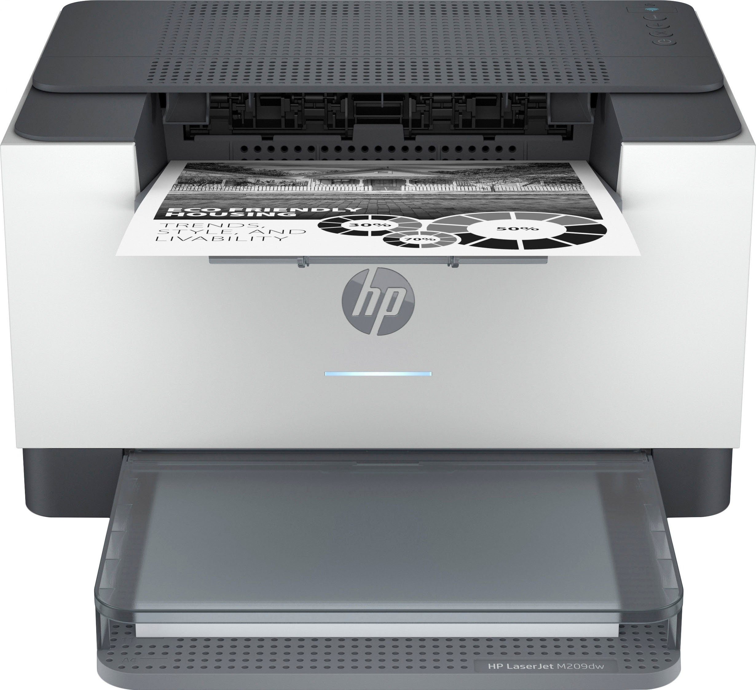 HP LaserJet M209dw Schwarz-Weiß Лазерні принтери, (Bluetooth, LAN (Ethernet), WLAN (Wi-Fi), Wi-Fi Direct)