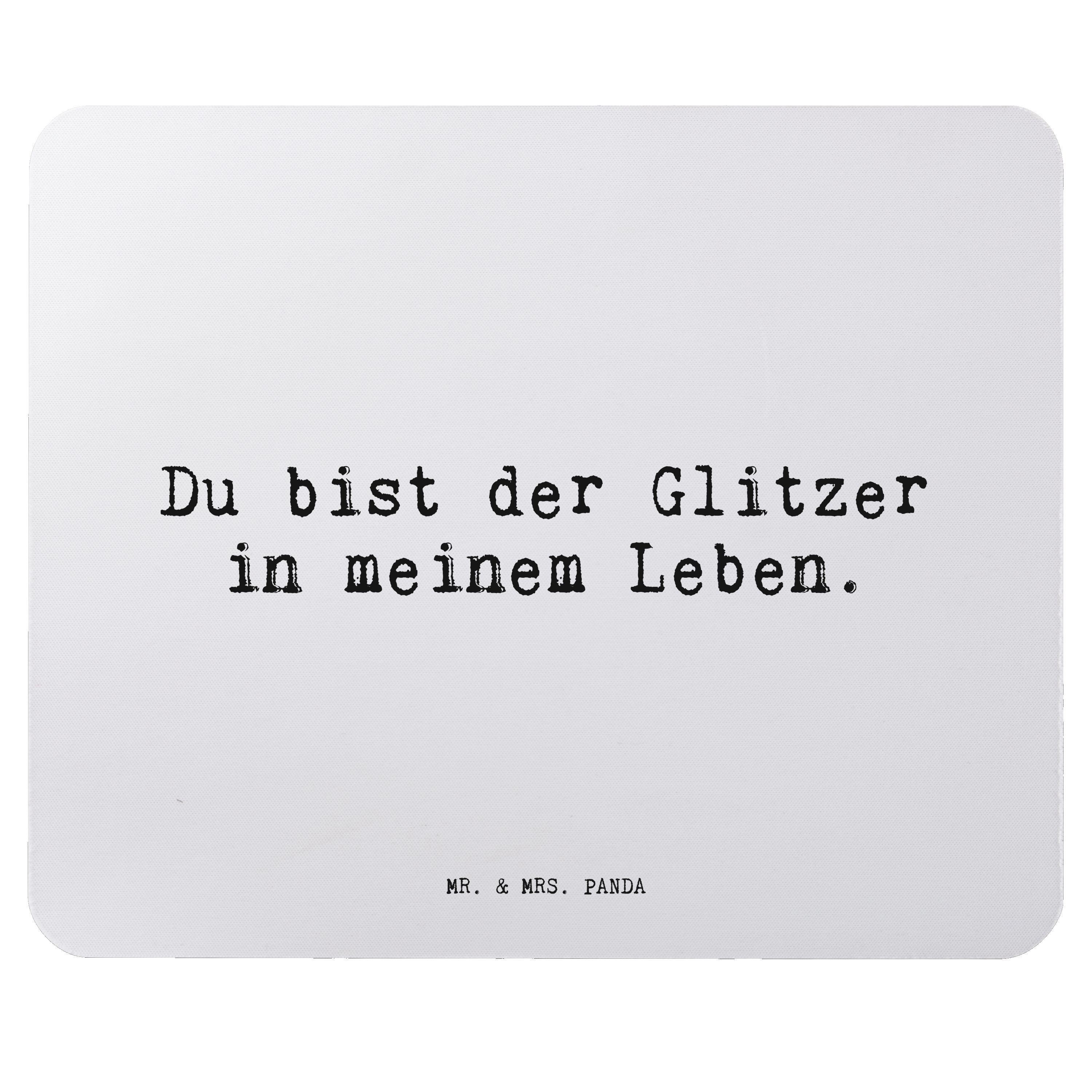 Mr. & Mrs. Panda Mauspad »Du bist der Glitzer... Aquarellblau