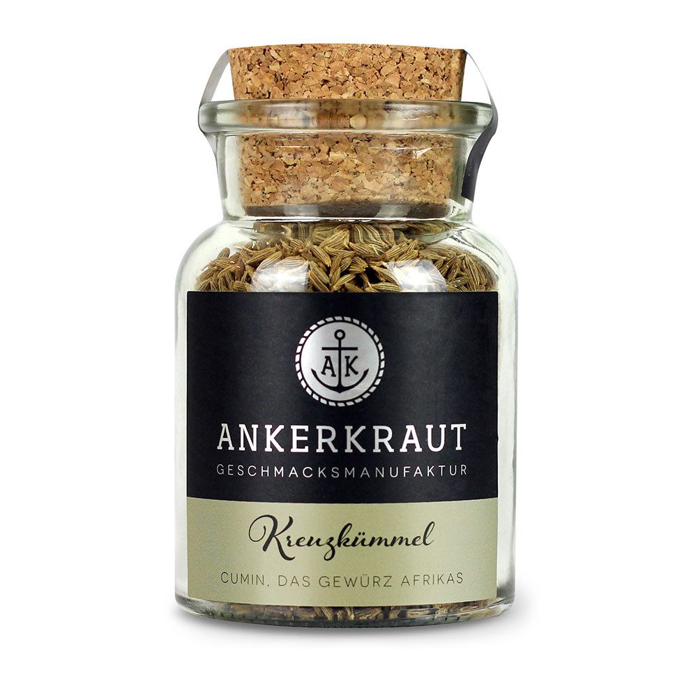 Ankerkraut Gewürz Kreuzkümmel, ganz, Kreuzkümmel, ganz, 65g im Korkenglas