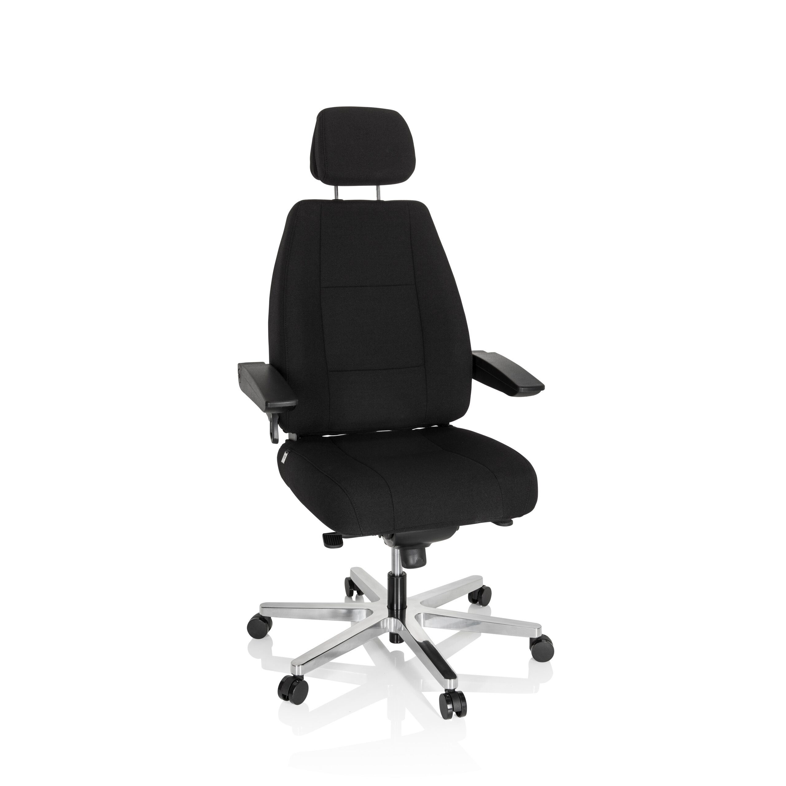 hjh OFFICE Drehstuhl XXL Drehstuhl 24 Hours I Stoff (1 St), XXL Chefsessel Bürostuhl ergonomisch