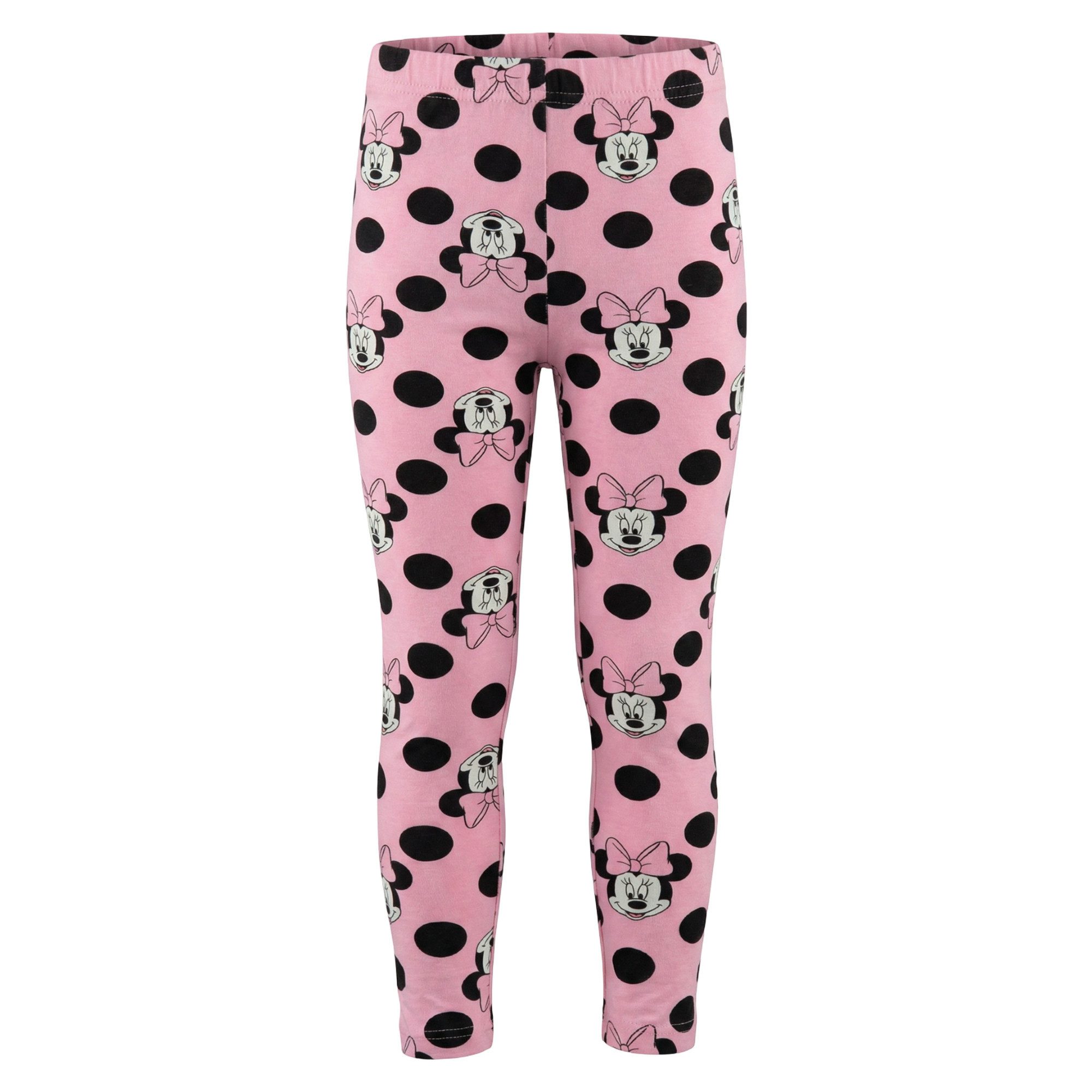 Disney Leggings Disney Minnie Maus Mädchen Kinder Leggings Hose Gr. 104 bis 134 (1-tlg)