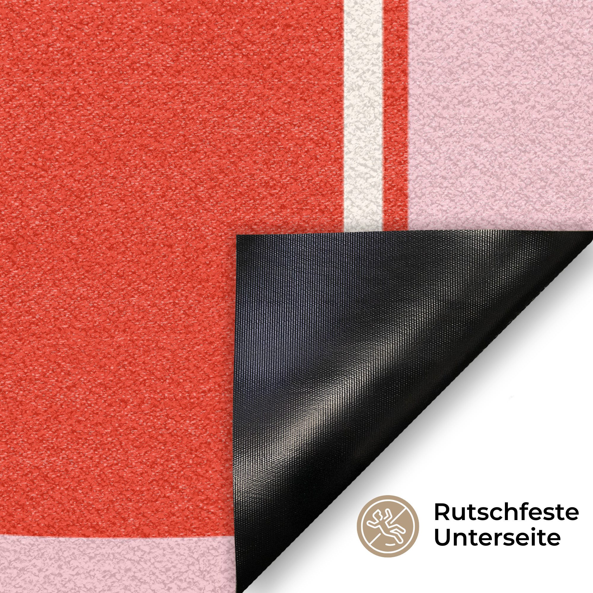 MuchoWow Fußmatte Zitat - Rosa - Wein, Rechteckig, innen Schmutzfangmatte, Tür, Schmutzfänger Flur, Teppich, 60x40 cm