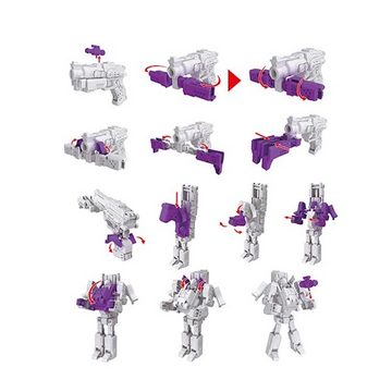 Toi-Toys Blaster Transformer Roboter Pistole mit Schuamstoffkugeln