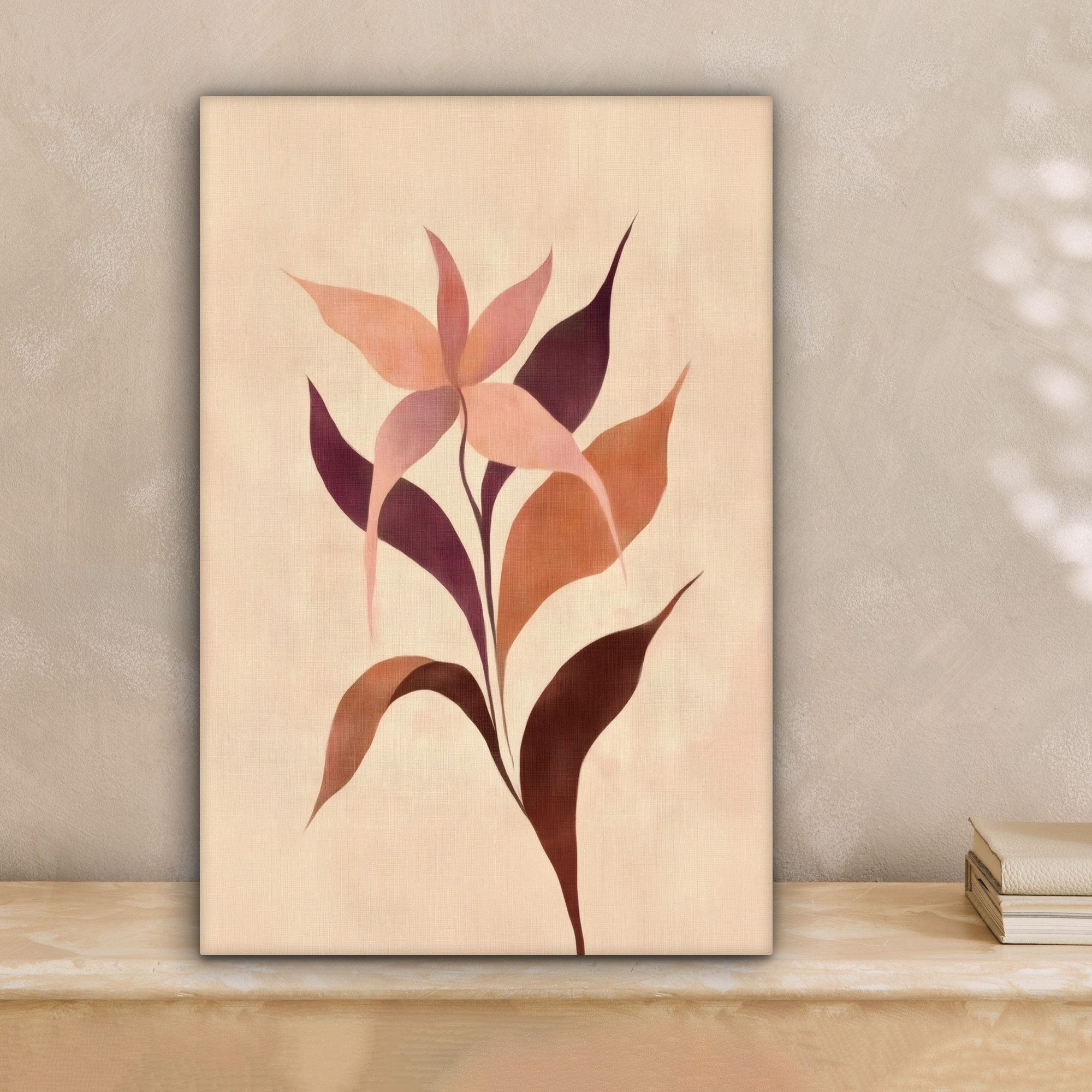 OneMillionCanvasses® Leinwandbild Minimalistisch - Blume - günstig online kaufen