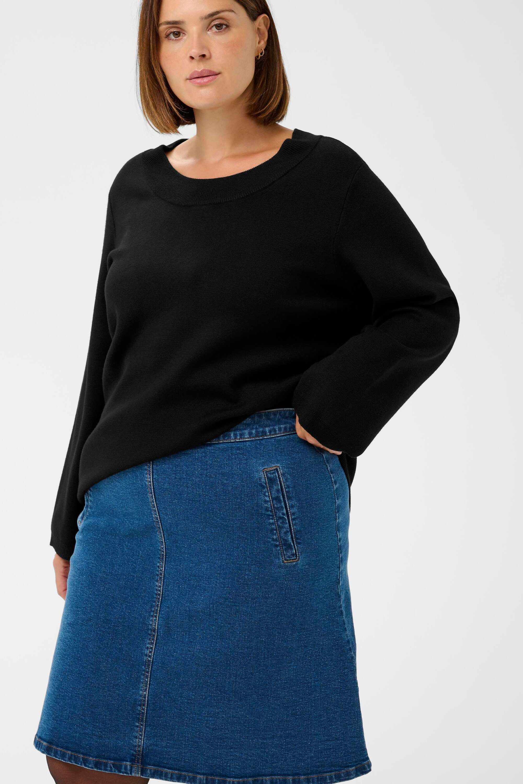 KAFFE Curve Strickpullover Strickpullover KCmelina Große Größen