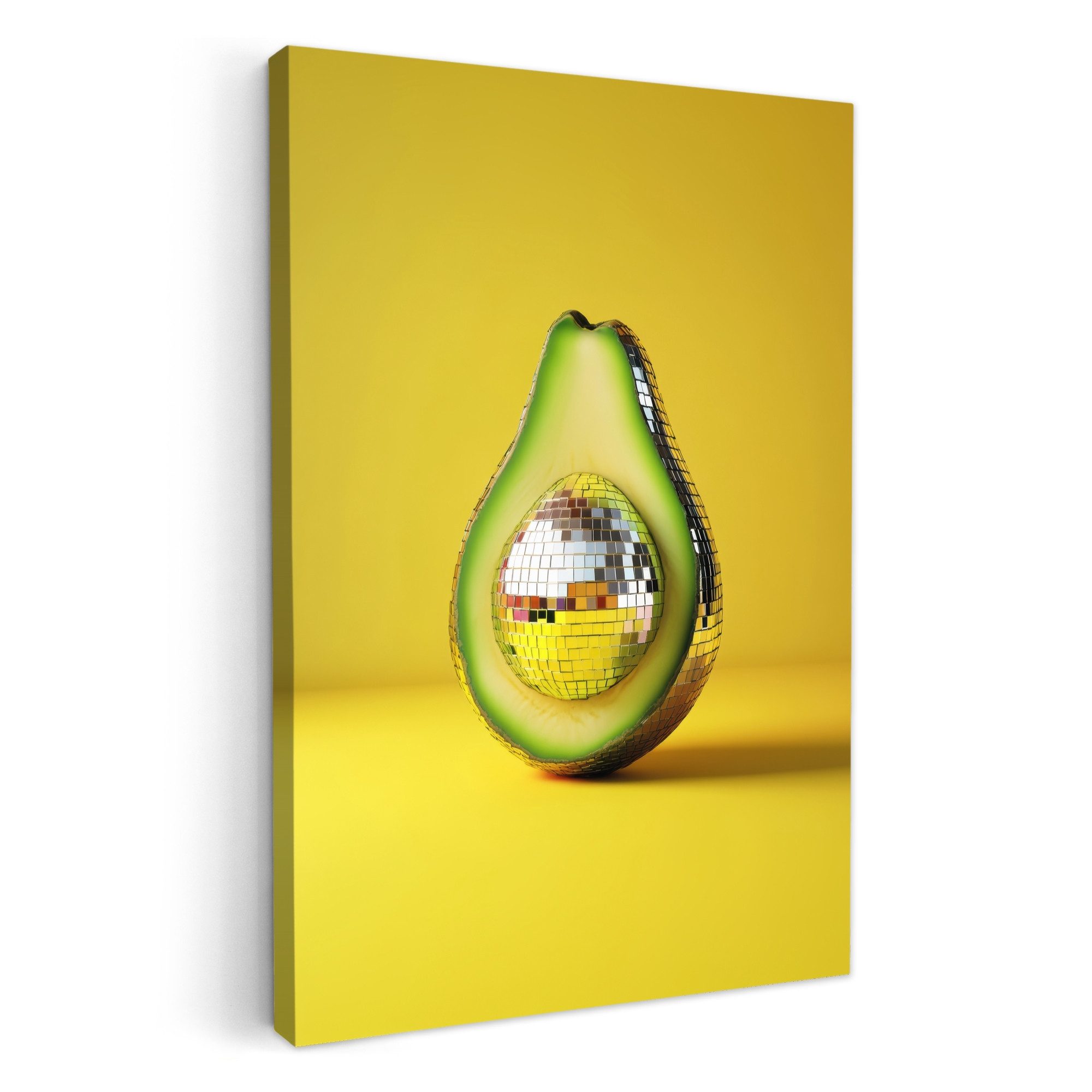 OneMillionCanvasses® Leinwandbild Avocado - Discokugel - günstig online kaufen