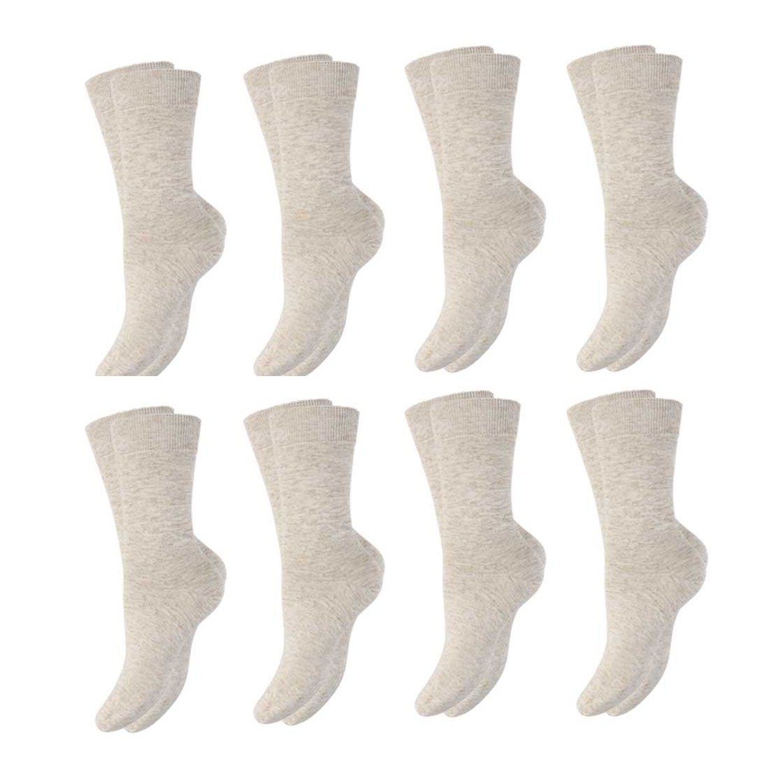 underwear atmungsaktiv hoher Tragekomfort Vorteilspack Cocain Leinen Damen (8-Paar) Socken Socken