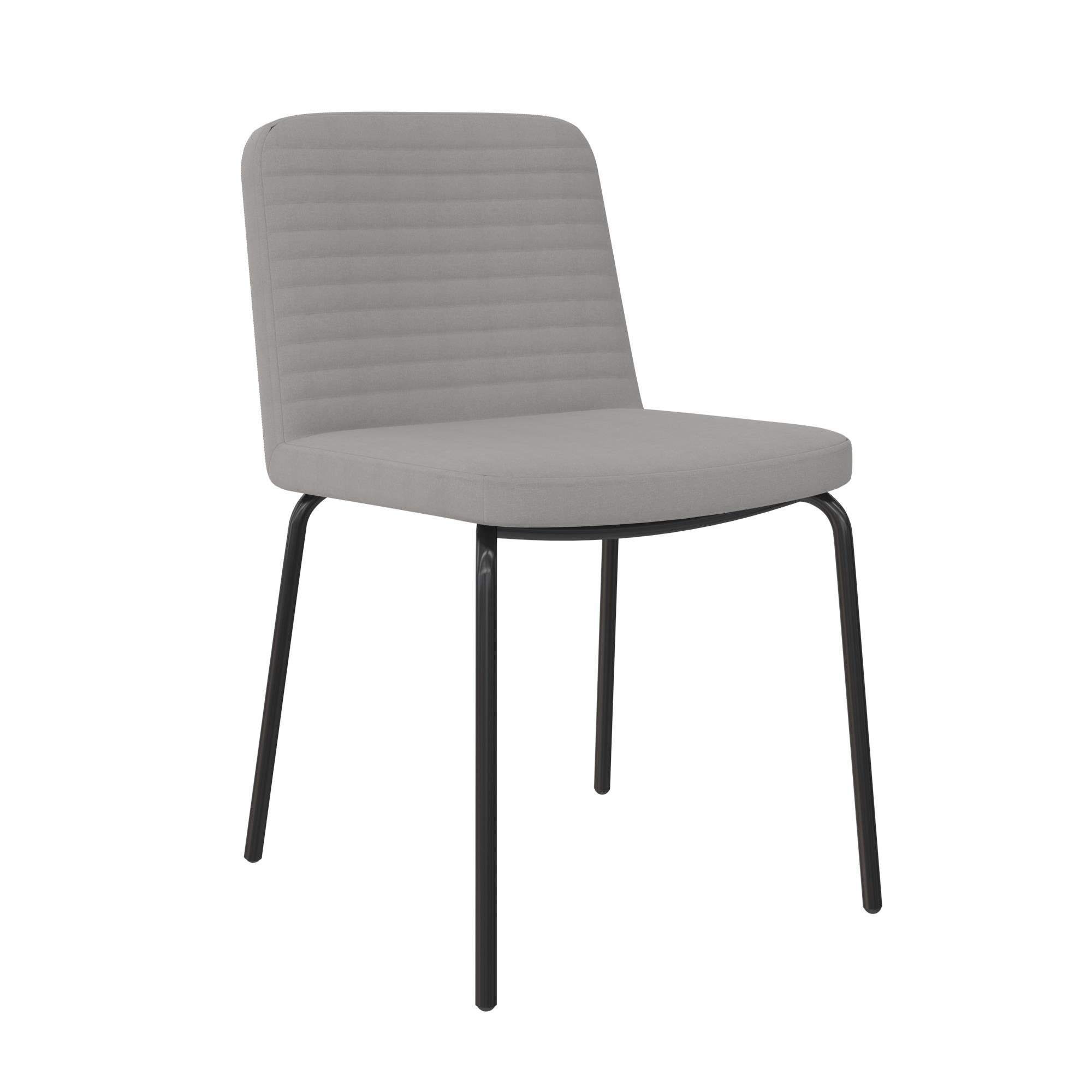 loft24 Esszimmerstuhl Corey (Set, 2 St), Stuhl mit gepolsterter Sitzfläche, Metallgestell, Sitzhöhe ca. 46 cm | Stühle