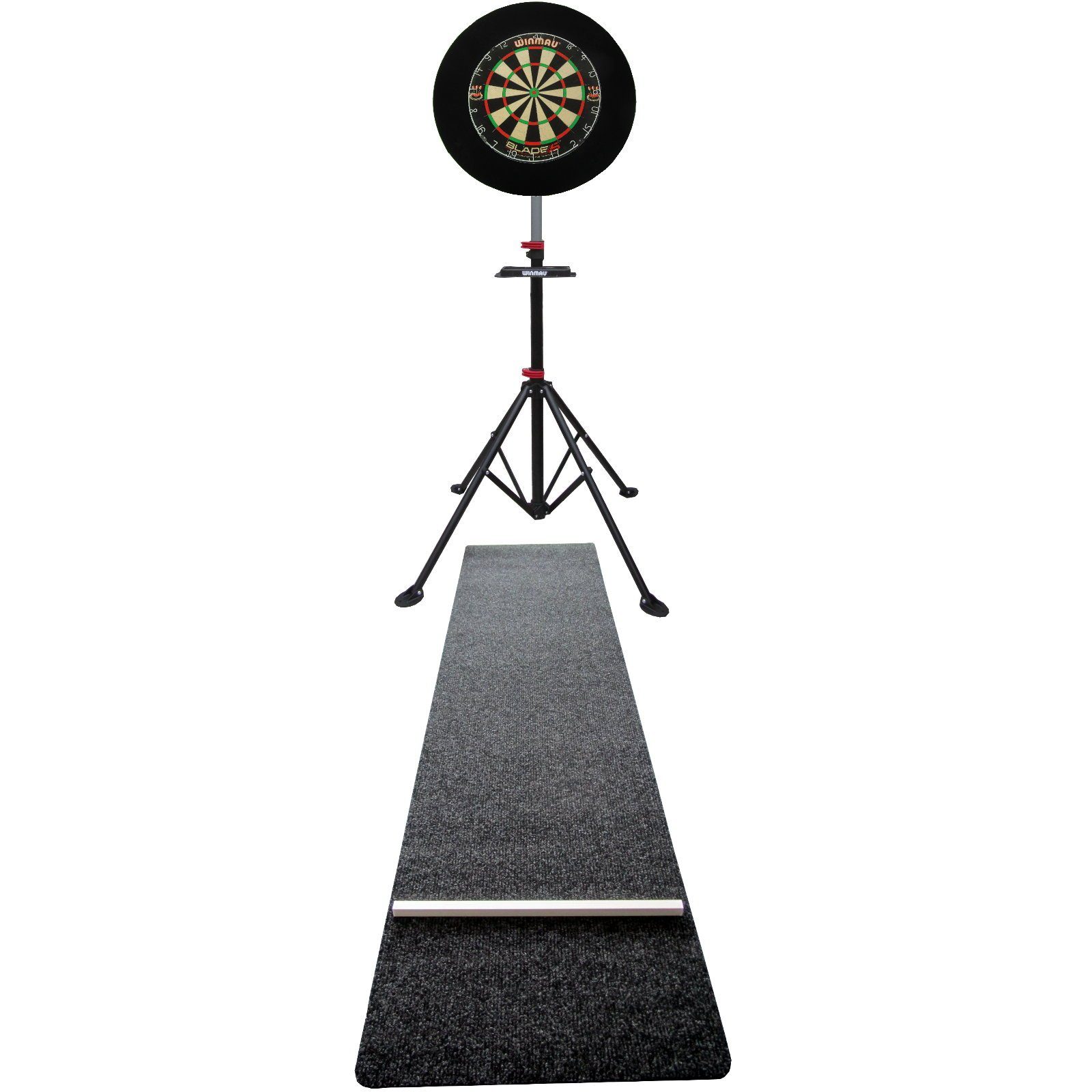 DSX Dartscheibe Profi Set Winmau Blade5 Board Dart komplett Dartteppich Ständer Xtreme Surround