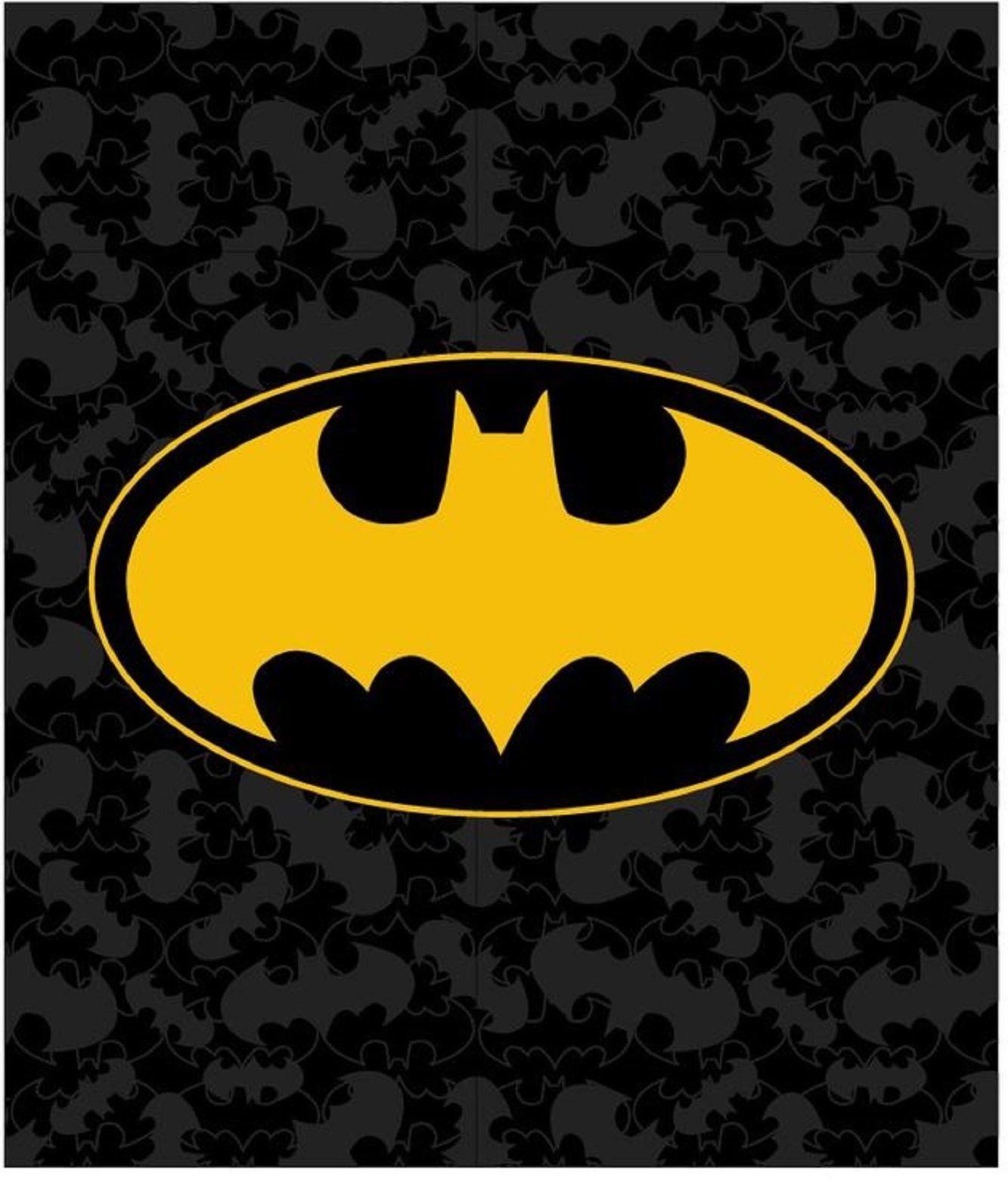 Wohndecke Batman Flauschdecke Schmusedecke Kuscheldecke 120 x 150 cm, Aptex