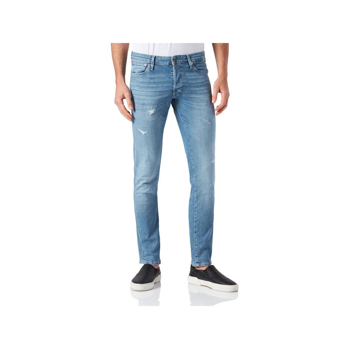 5-Pocket-Jeans Jack Jones blau & (1-tlg)
