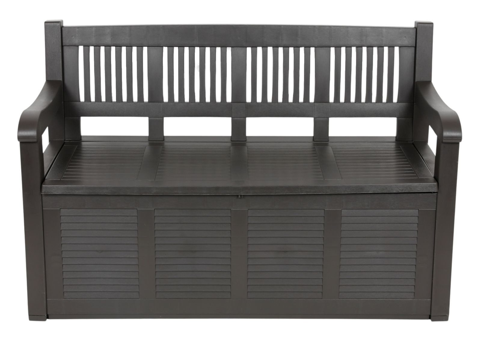 Jelenia Plast Auflagenbox 2-Sitzer Gartenbank mit Aufbewahrungsbox Kissentruhe Auflagenbox Polst