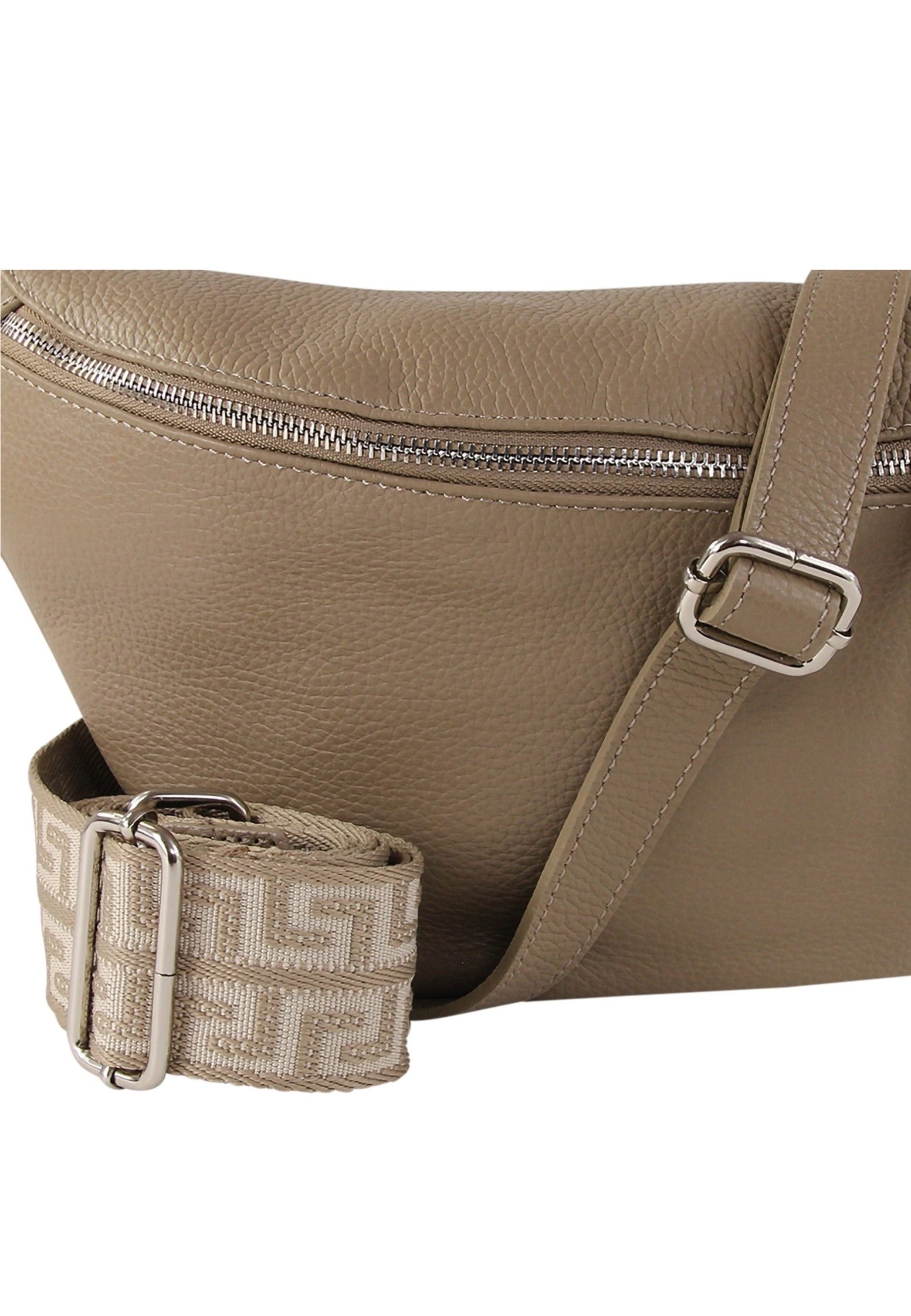 Toscanto Gürteltasche Toscanto taupe, beige Gürteltasche (Gürteltasche), Damen Gürteltasche Echtes Leder, taupe, beige