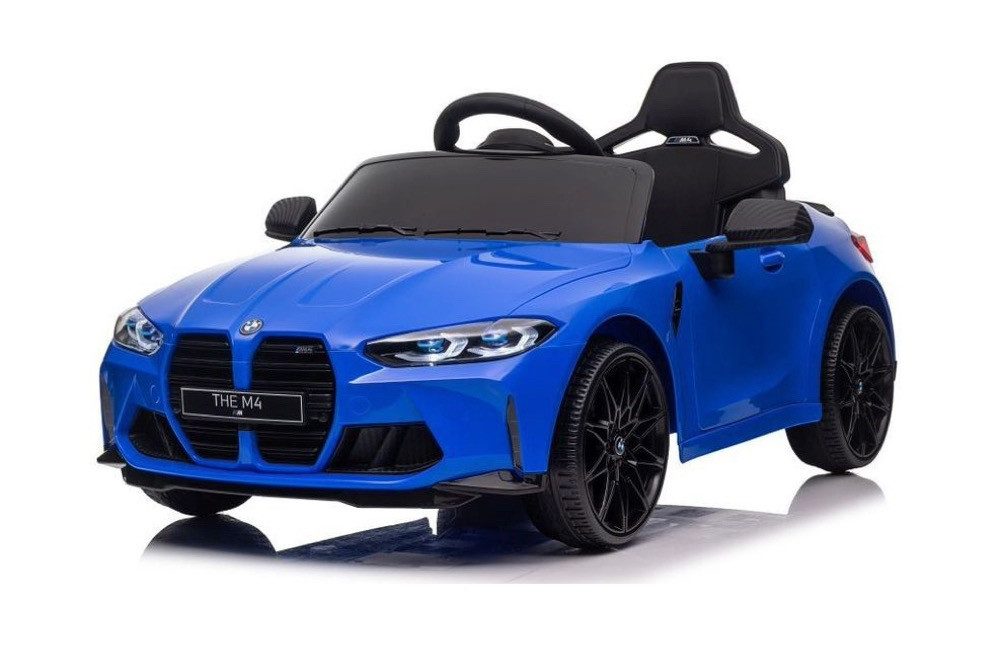 Elektro-Kinderauto BMW M4, 12 Volt zwei Motoren+Audio+LED+FB blau