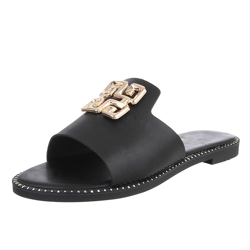 Elegante Damen Slippers mit luxuriöser Verzierung Pantolette