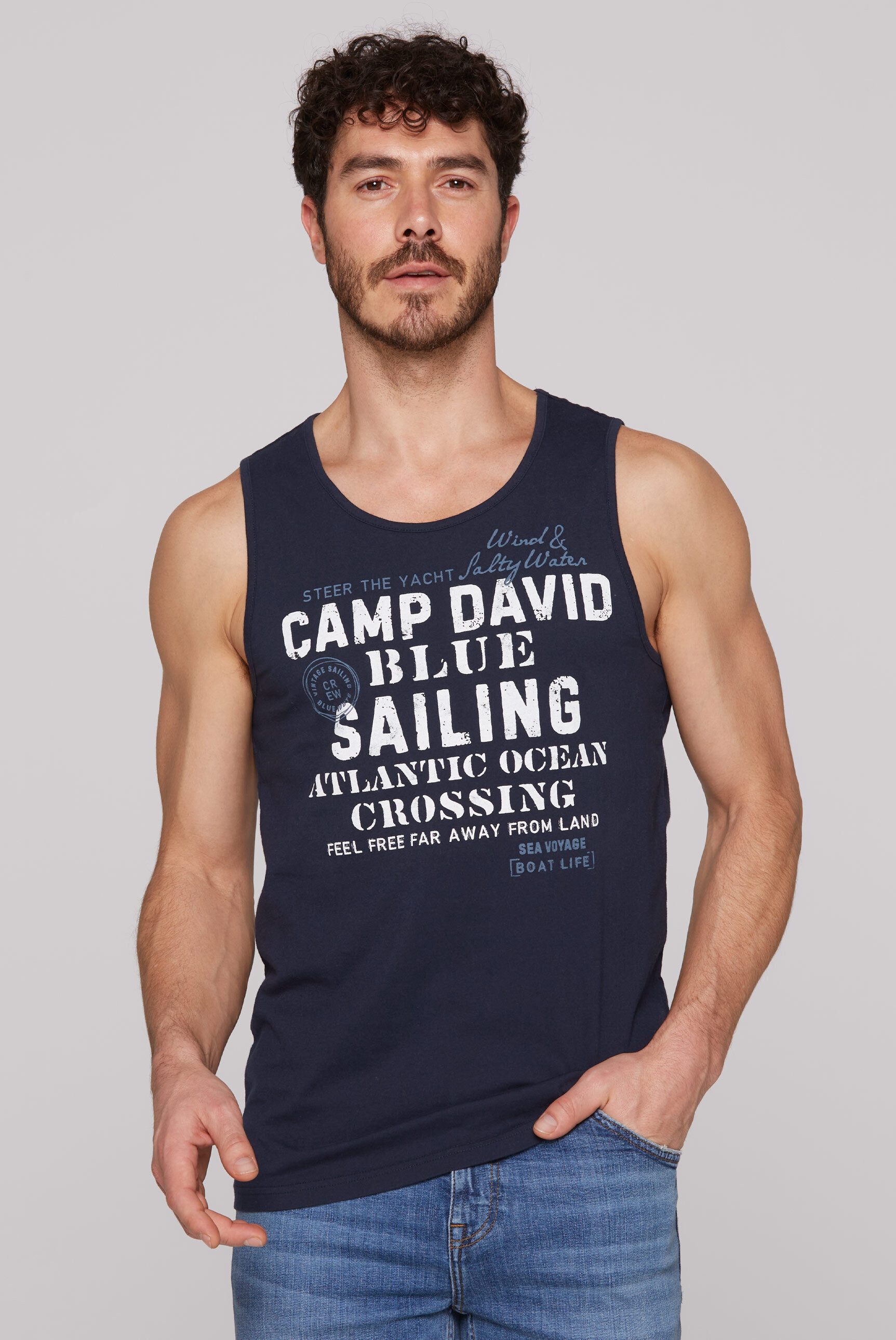 CAMP DAVID Tanktop aus Baumwolle günstig online kaufen