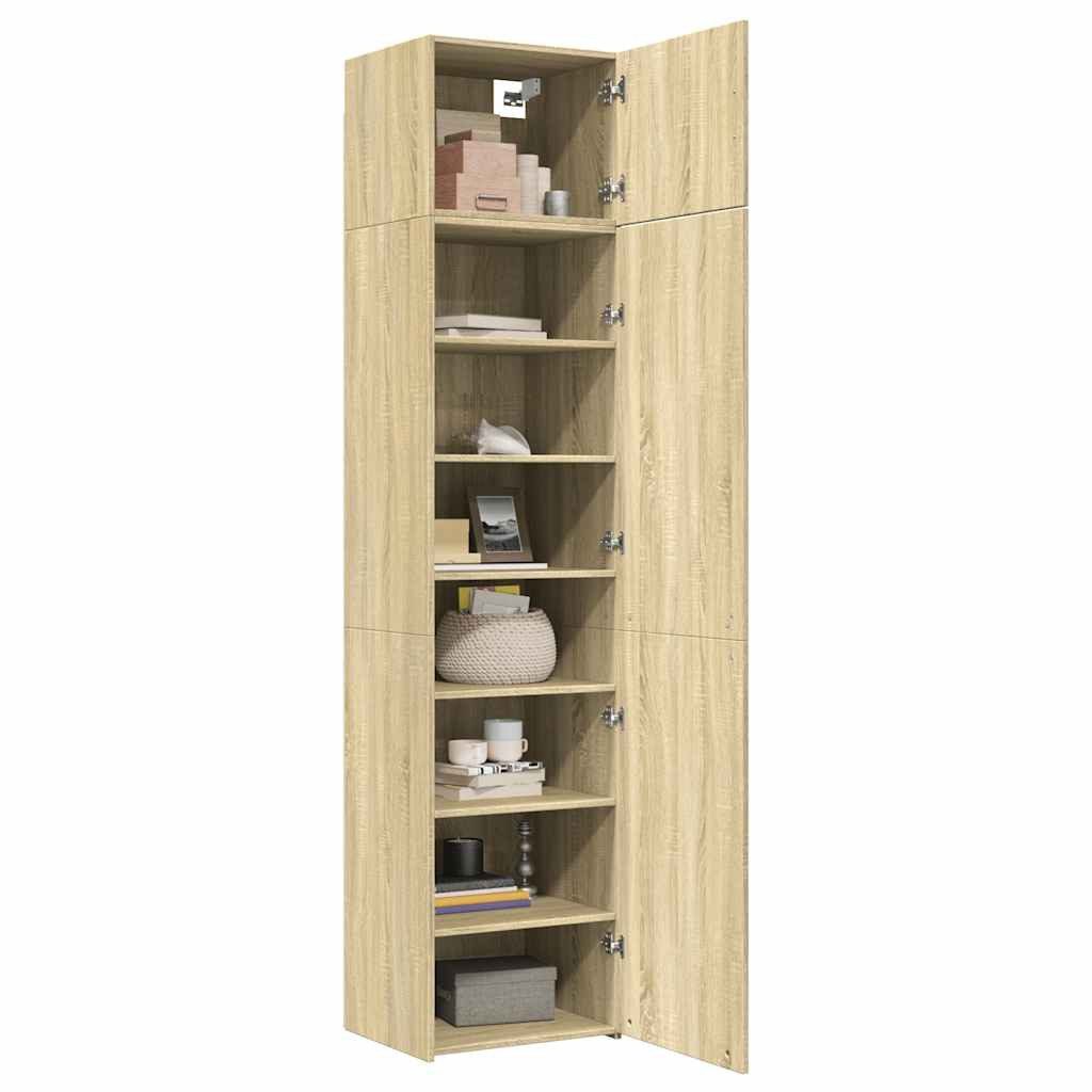 vidaXL Sideboard Hochschrank Schmal Sonoma-Eiche 50x42,5x225 günstig online kaufen