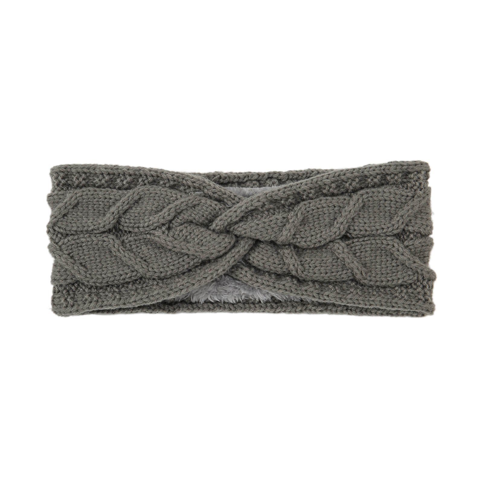 Leoberg Stirnband (Einzelartikel) Damen Winter Kopfband - Haarband Headband Verschiedene Designs 177074-Grau-19