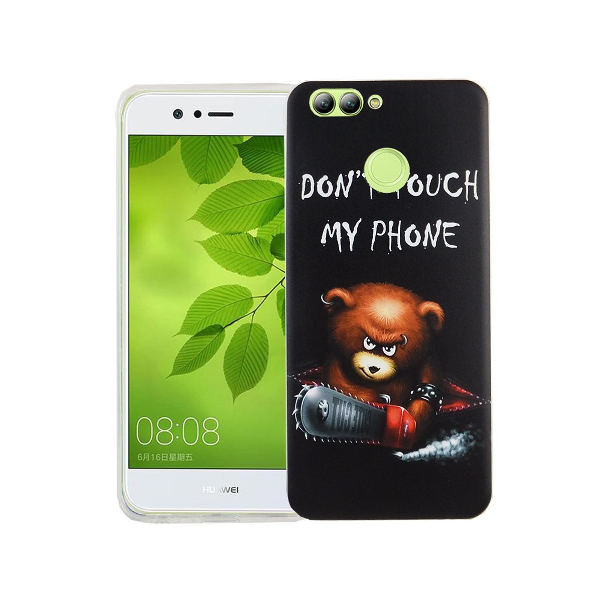 König Design Handyhülle Huawei Nova 2, Huawei Nova 2 Handyhülle Bumper Backcover Schwarz