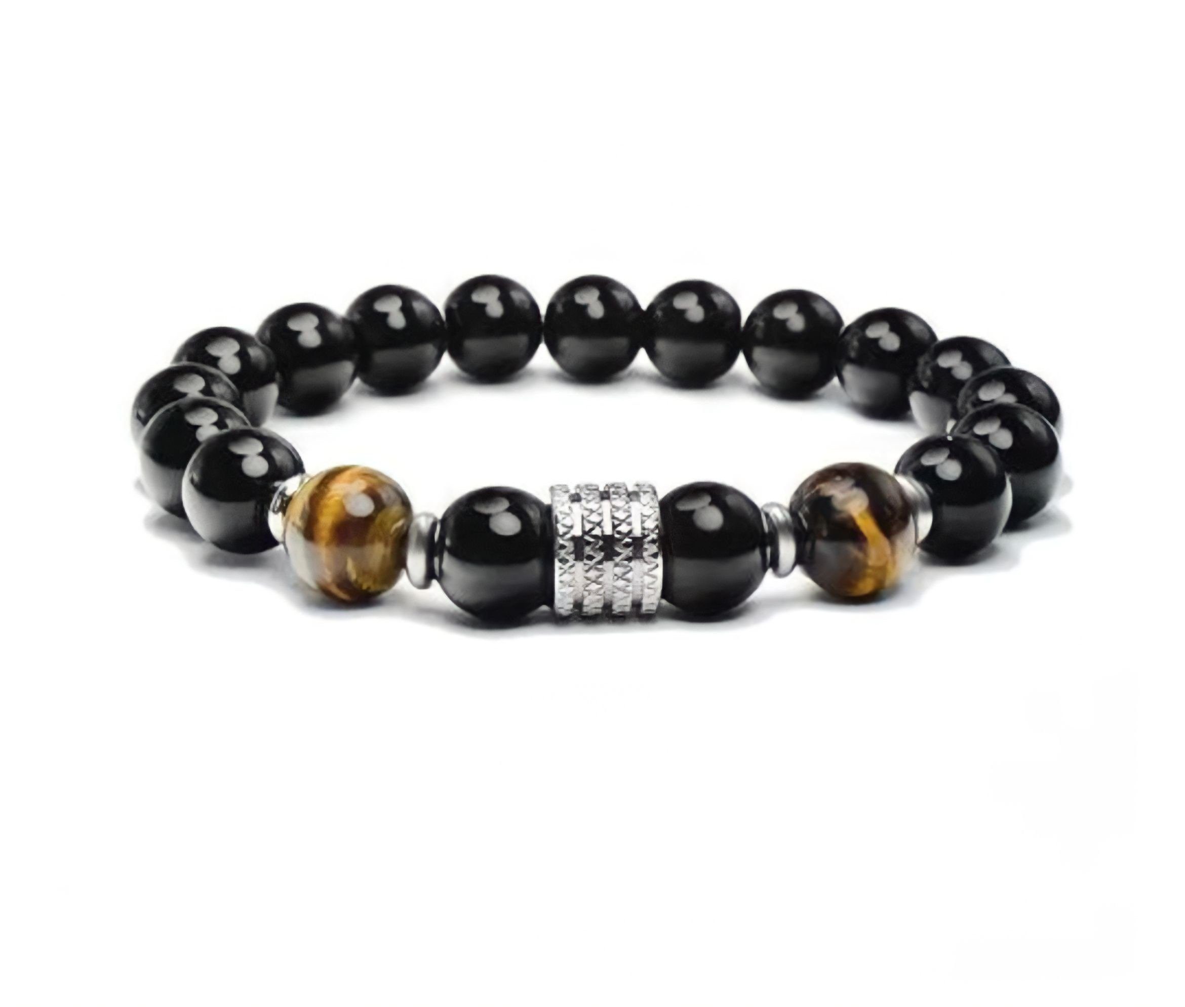 Stelby Armband Armband Tigeraugen mit Kornperlen und Geschenkbox -verschiedene Farben