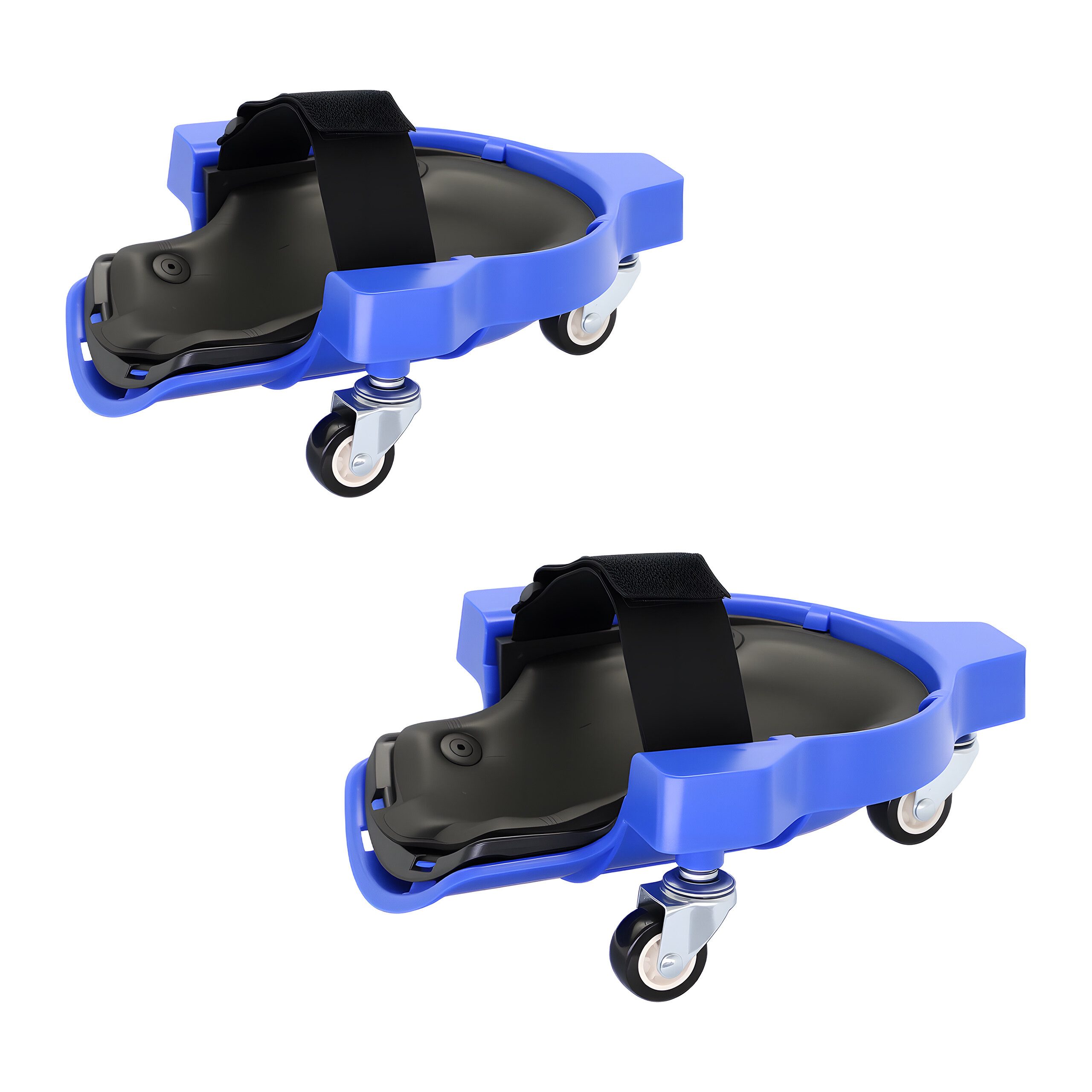 relaxdays Knieschutz Knieschoner auf Rollen (2-tlg), blau