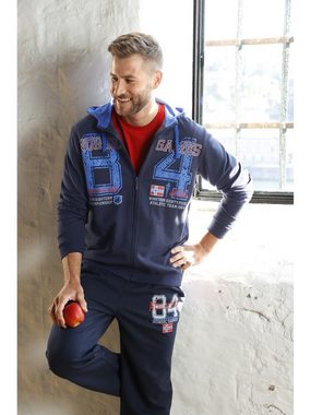 Jan Vanderstorm Kapuzensweatjacke GOSWIN im Rugby-Stil