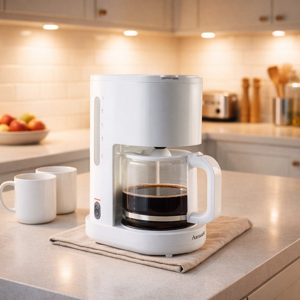 Hanseatic Filterkaffeemaschine HCM125900WD, 1,25l Kaffeekanne, Korbfilter 1x4
