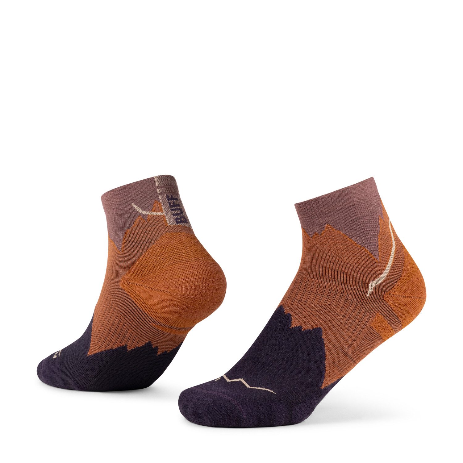 Buff Sportsocken LW Merino Wool Quarter Ginger