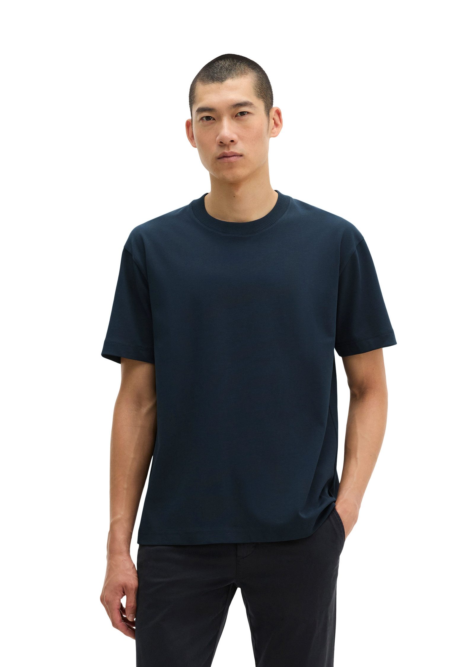Marc O'Polo T-Shirt relaxed fit aus schwerem Bio-Baumwoll-Jersey