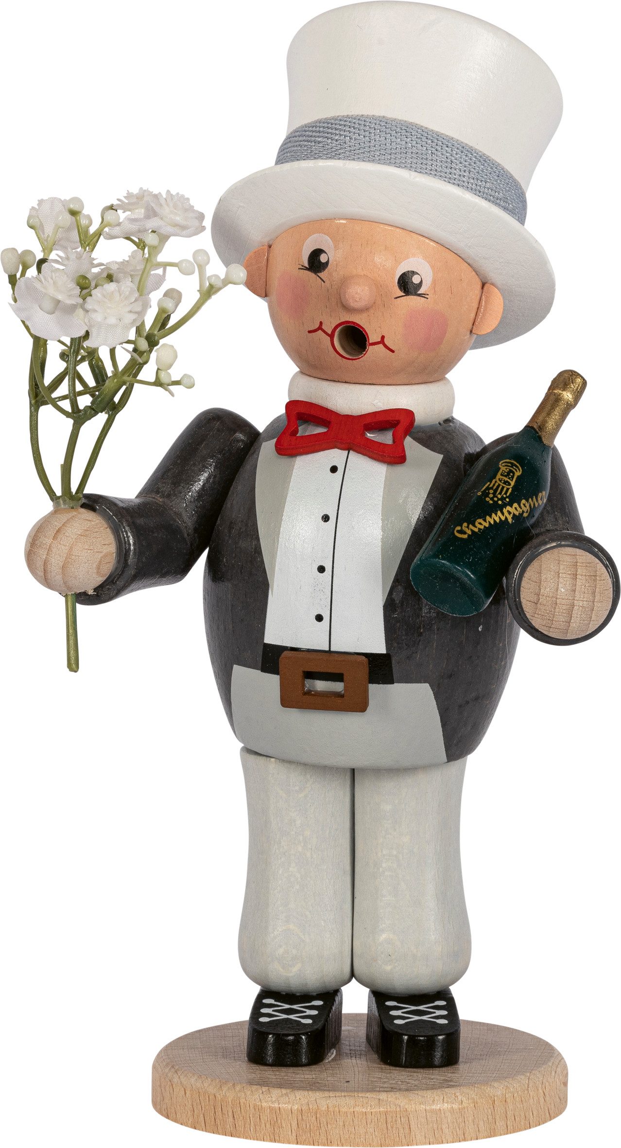 Räuchermännchen Räucherfigur - Gratulant - ca. 23cm