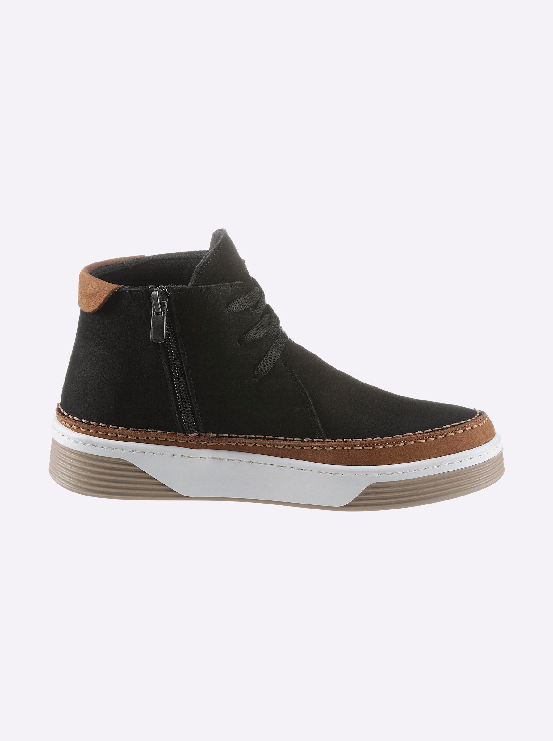 Gemini Stiefelette Stiefelette Wechselfußbett, Antirutschsohle, Flexible Laufsohle