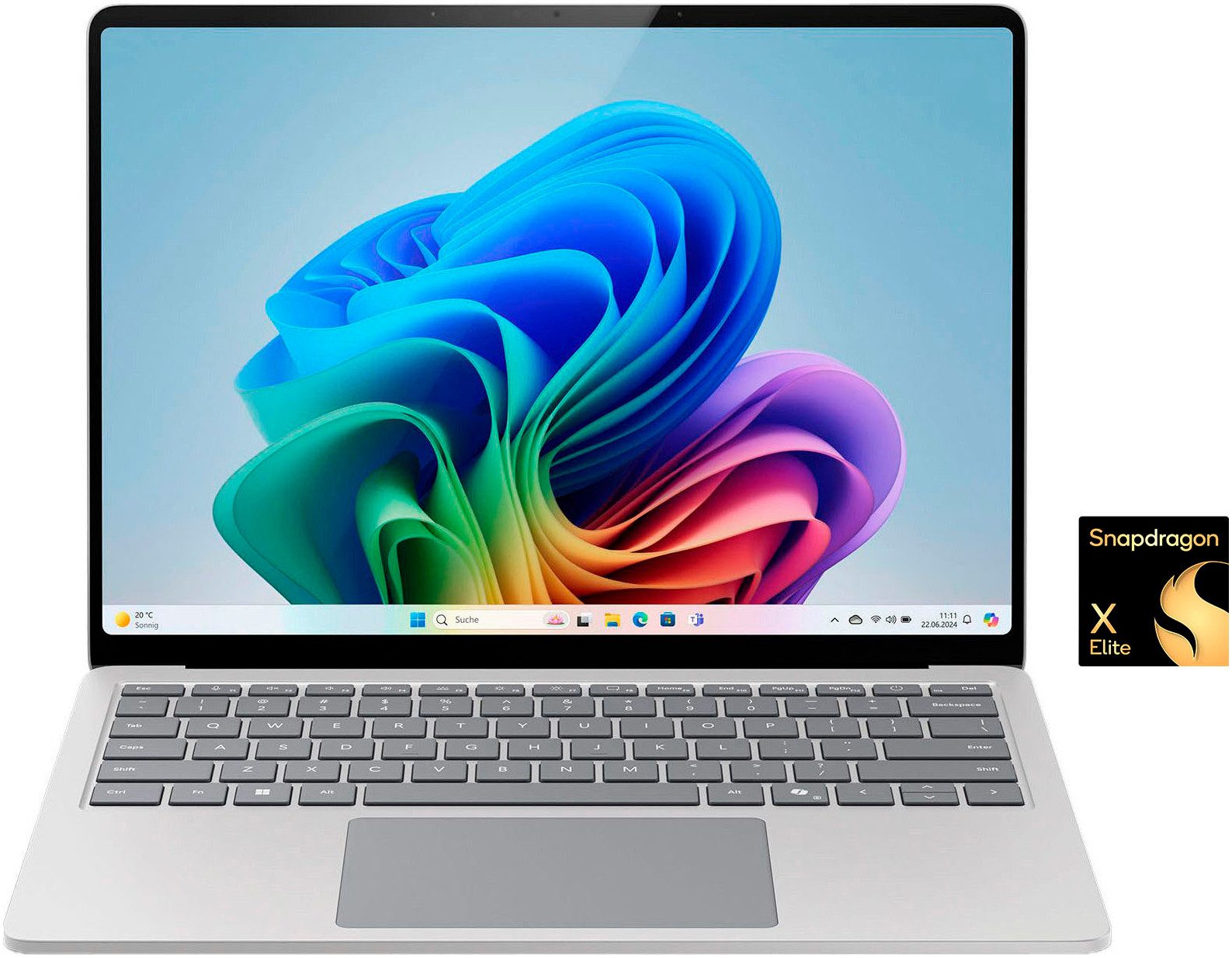 Microsoft Surface Laptop, Copilot+ PC, 13" Touch-Display, 16 GB RAM, 7. Edition Notebook (35,05 cm/13,8 Zoll, Snapdragon X Elite X1E-78-100, Adreno, 1000 GB SSD)