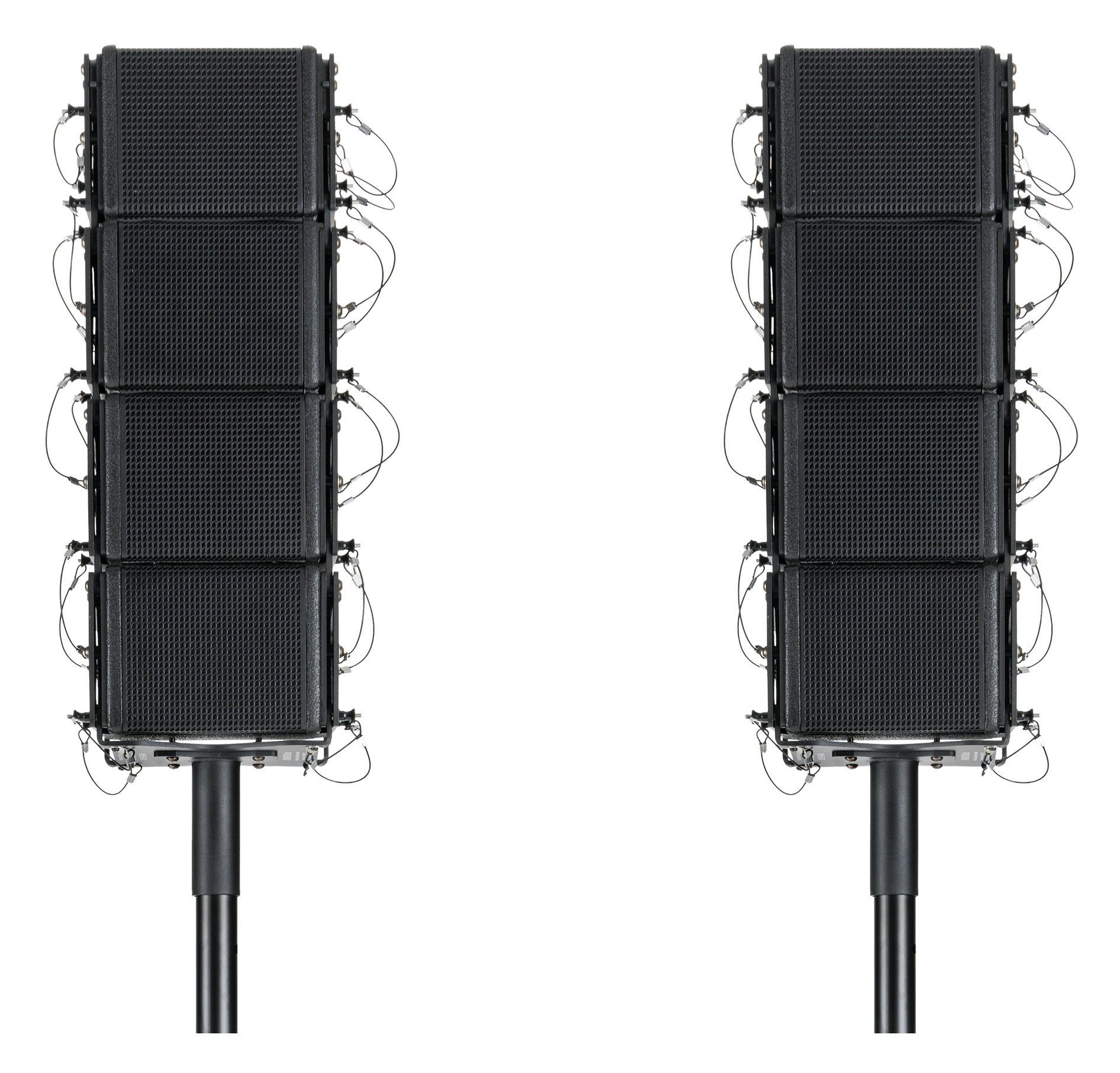 Pronomic V-Array Medium Aktives Empfänger, Set 840 Party-Lautsprecher 4.2 W) (Bluetooth PA-System