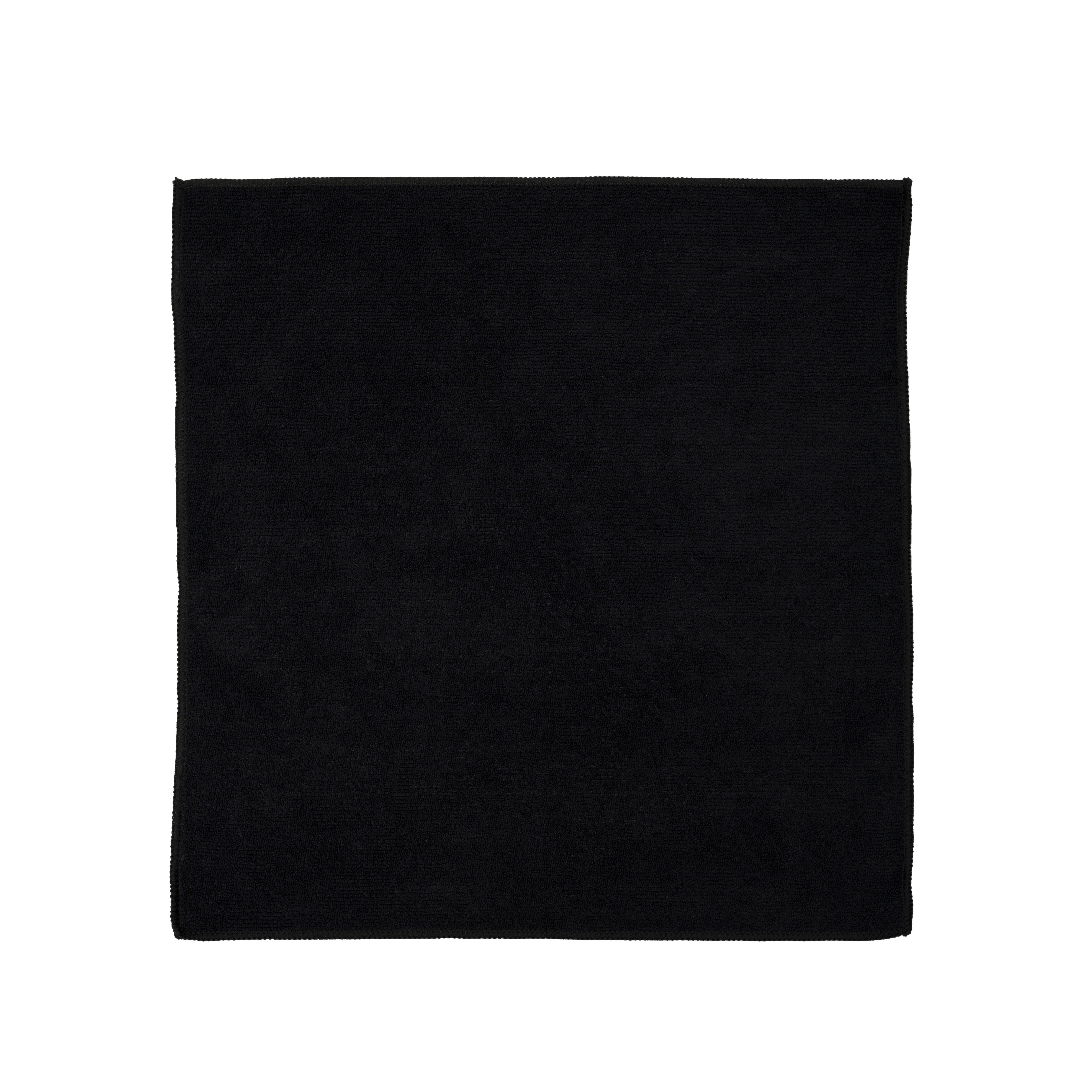 Putzlappen) 5-tlg., One Reinigungstücher schwarz Putztücher (Mikrofaser, Mikrofasertücher 40x40 cm, Home