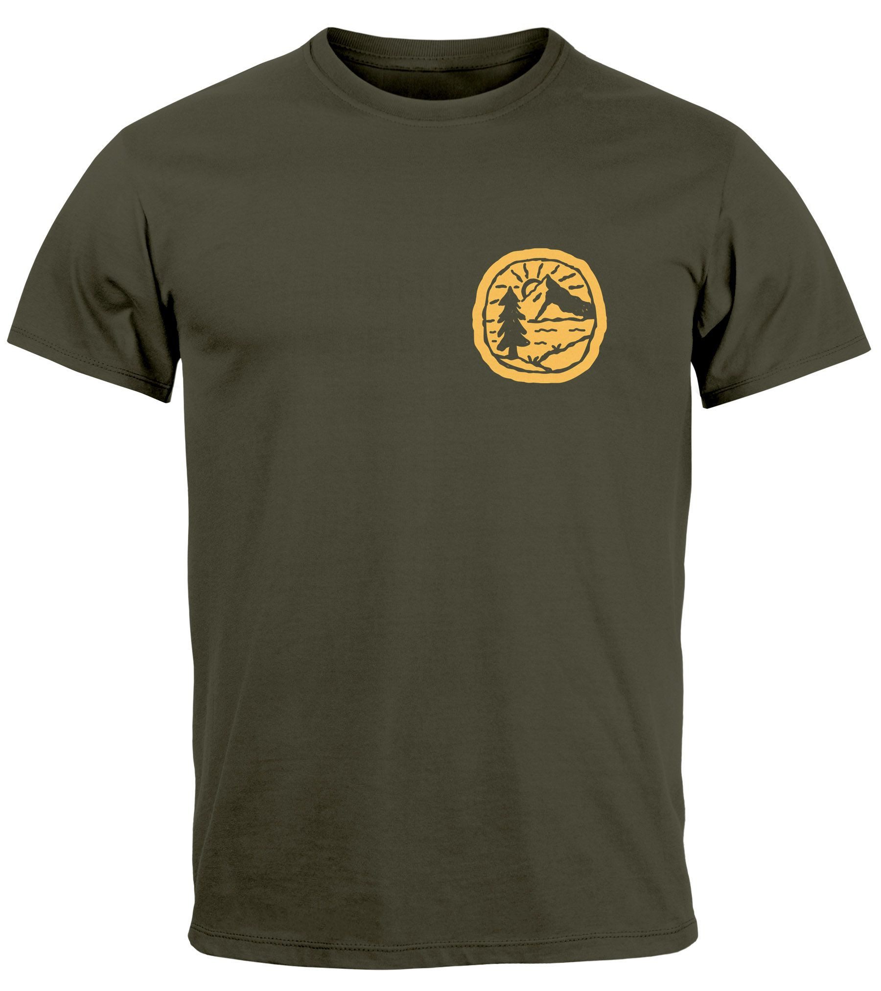 Neverless Print-Shirt Herren T-Shirt Print Logo günstig online kaufen