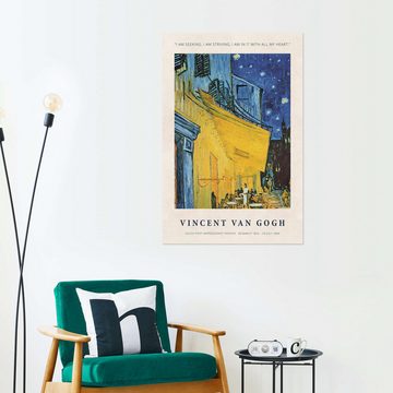 Posterlounge Wandfolie Vincent van Gogh, I am in it With all my Heart, Wohnzimmer Modern