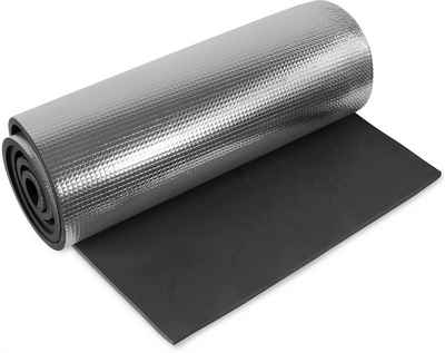 normani Thermomatte Ultraleichte Isomatte ISO compact, Aluminium Outdoormatte Isoliermatte Isomatte mit Aluminiumbeschichtung 200 x 50 x 1 cm