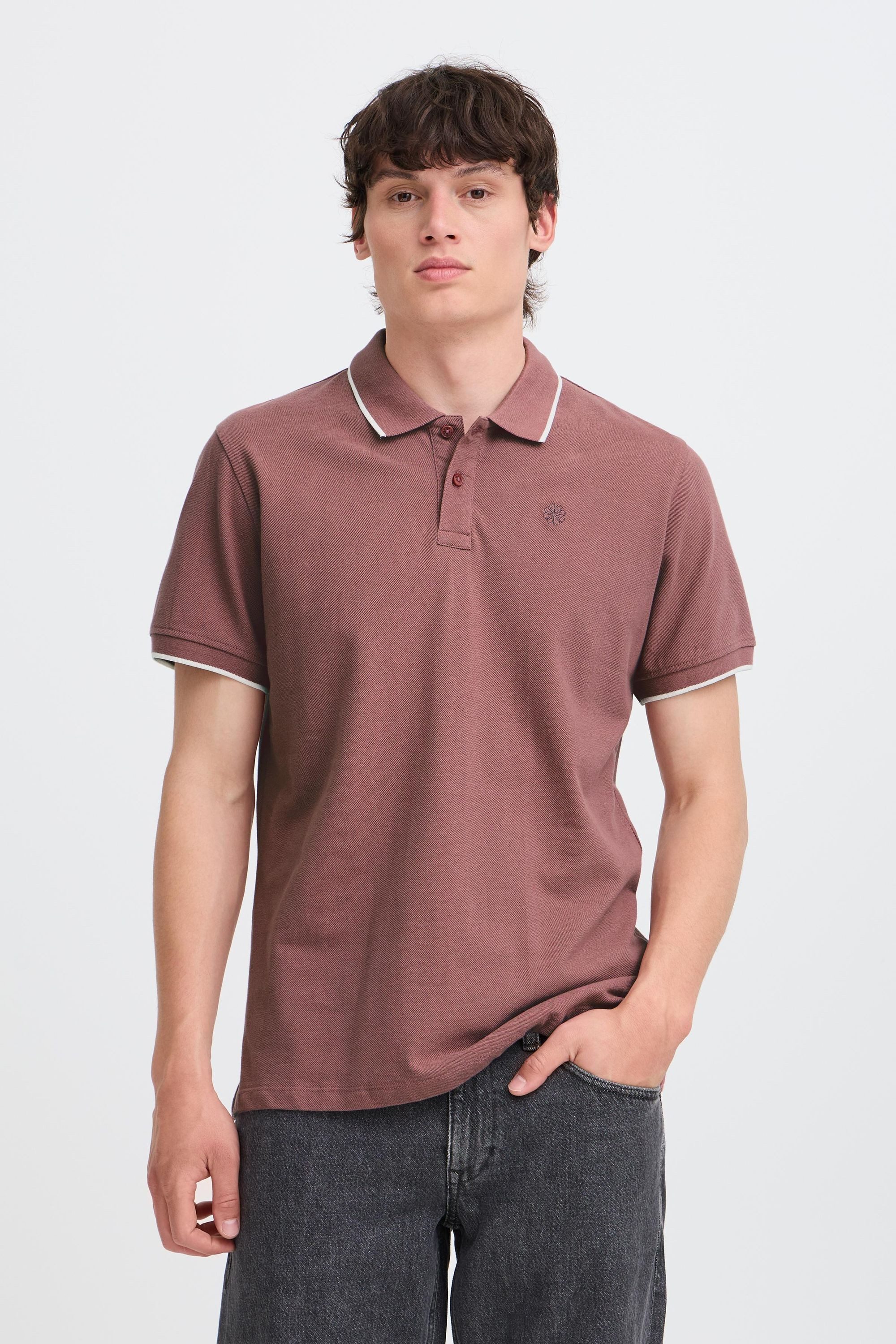 Blend Poloshirt BHEdin Klassisches Polo-Shirt mit kurzer Knopfleiste