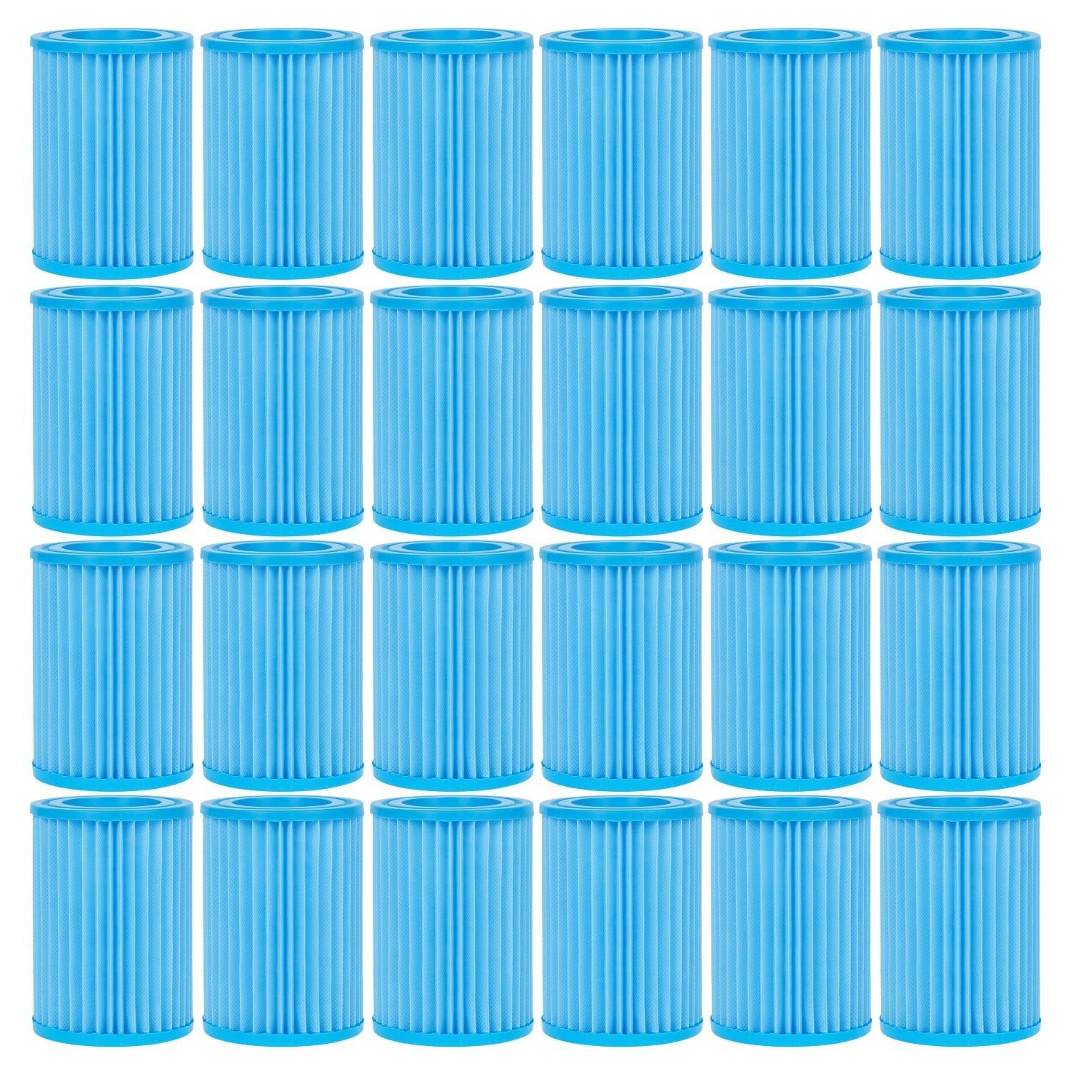 VirtuFit Pool-Filterkartusche VirtuFit - Antibakterielle Cartridge für Filterpumpe Typ II - 24 Stück