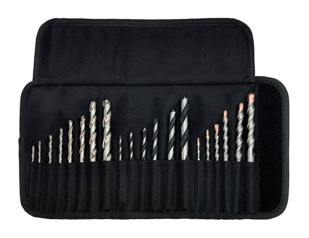 metabo Bohrersatz, Bohrersortiment-Rolltasche SP, 20-teilig