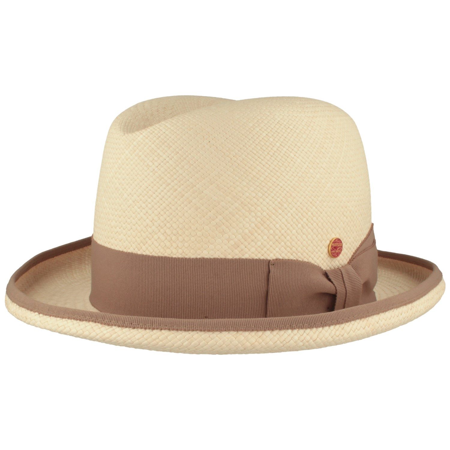 Mayser Sommerlicher Homburg aus Panamastroh, wasserabweisend und UV Schutz