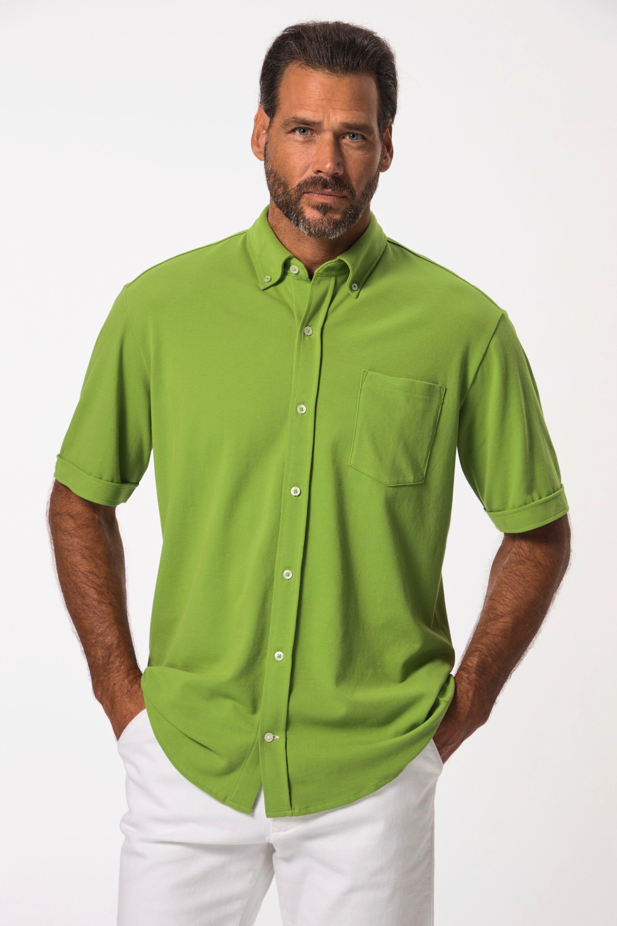 JP1880 Kurzarmhemd JP 1880 Piqué-Hemd FLEXNAMIC® günstig online kaufen
