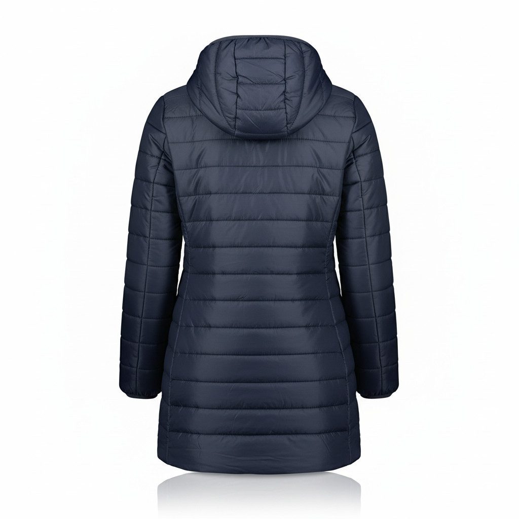 Geographical Norway Steppmantel Hochwertige Outdoorjacke ATIKA HOOD LONG (1-tlg) Outdoor Steppjacke Parka Lange Mit Kapuzenjacke Steppmantel