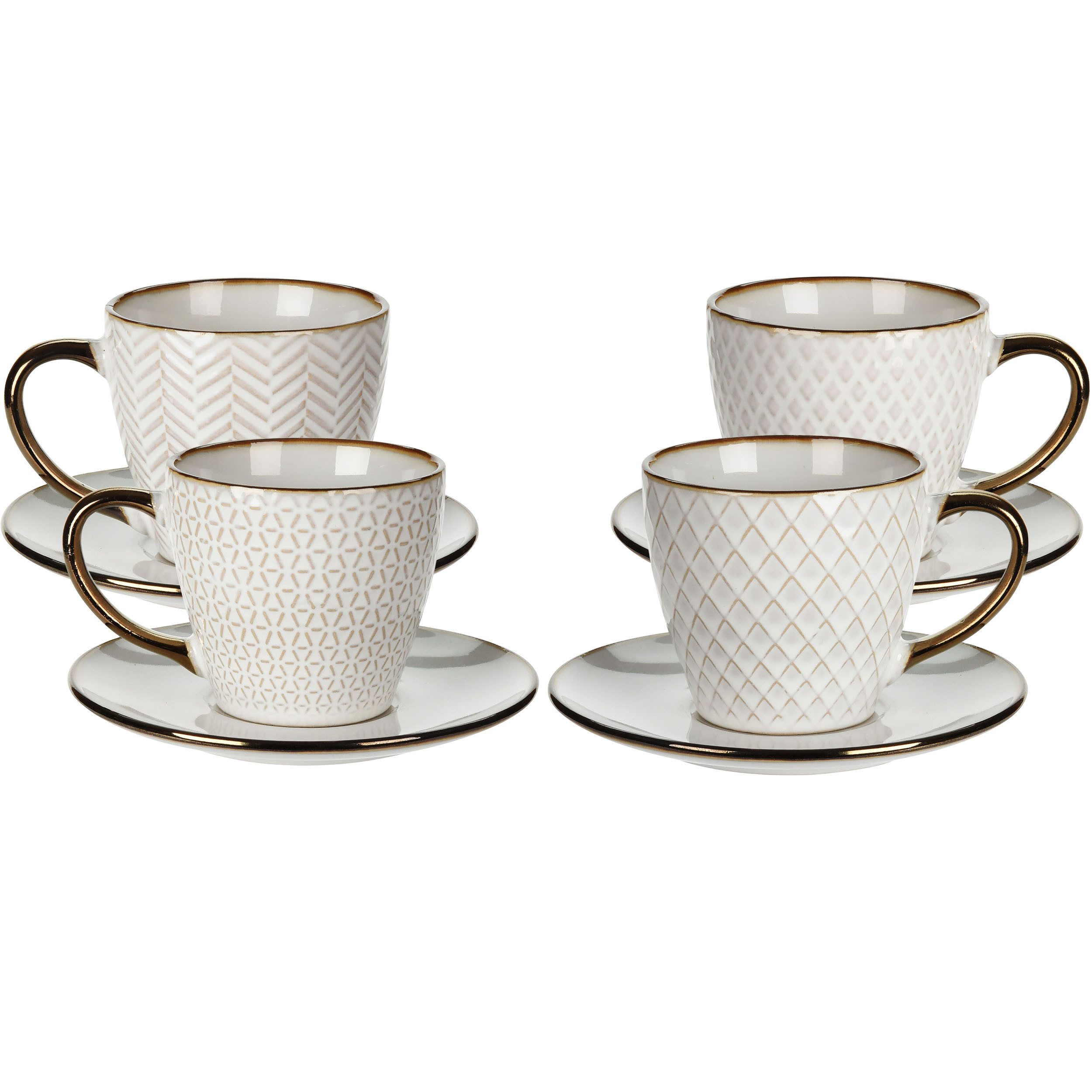 Annastore Latte-Macchiato-Tasse 4-tlg. Set Kaffeetassen - Cappuccino Tasse - Latte-Macchiato Tasse