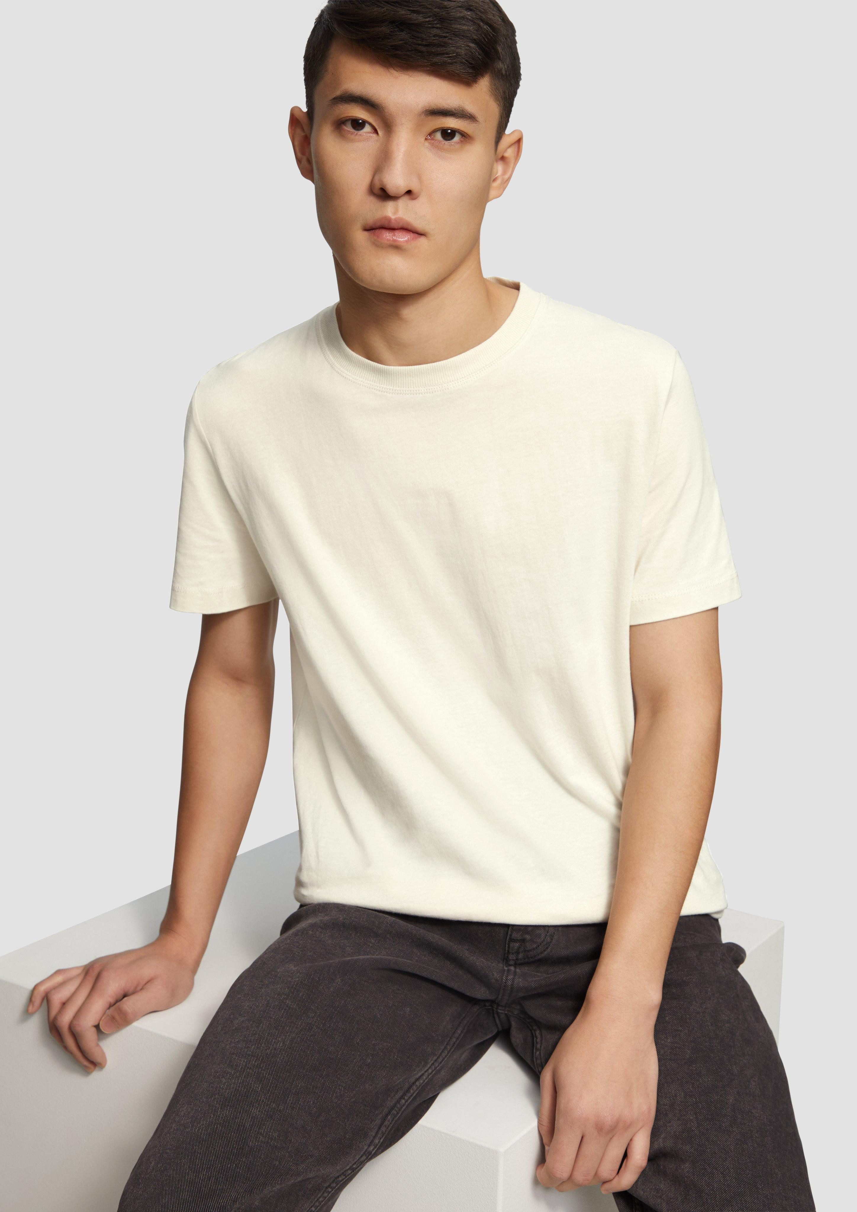 s.Oliver Kurzarmshirt Softes Baumwoll-T-Shirt mit Crewneck günstig online kaufen