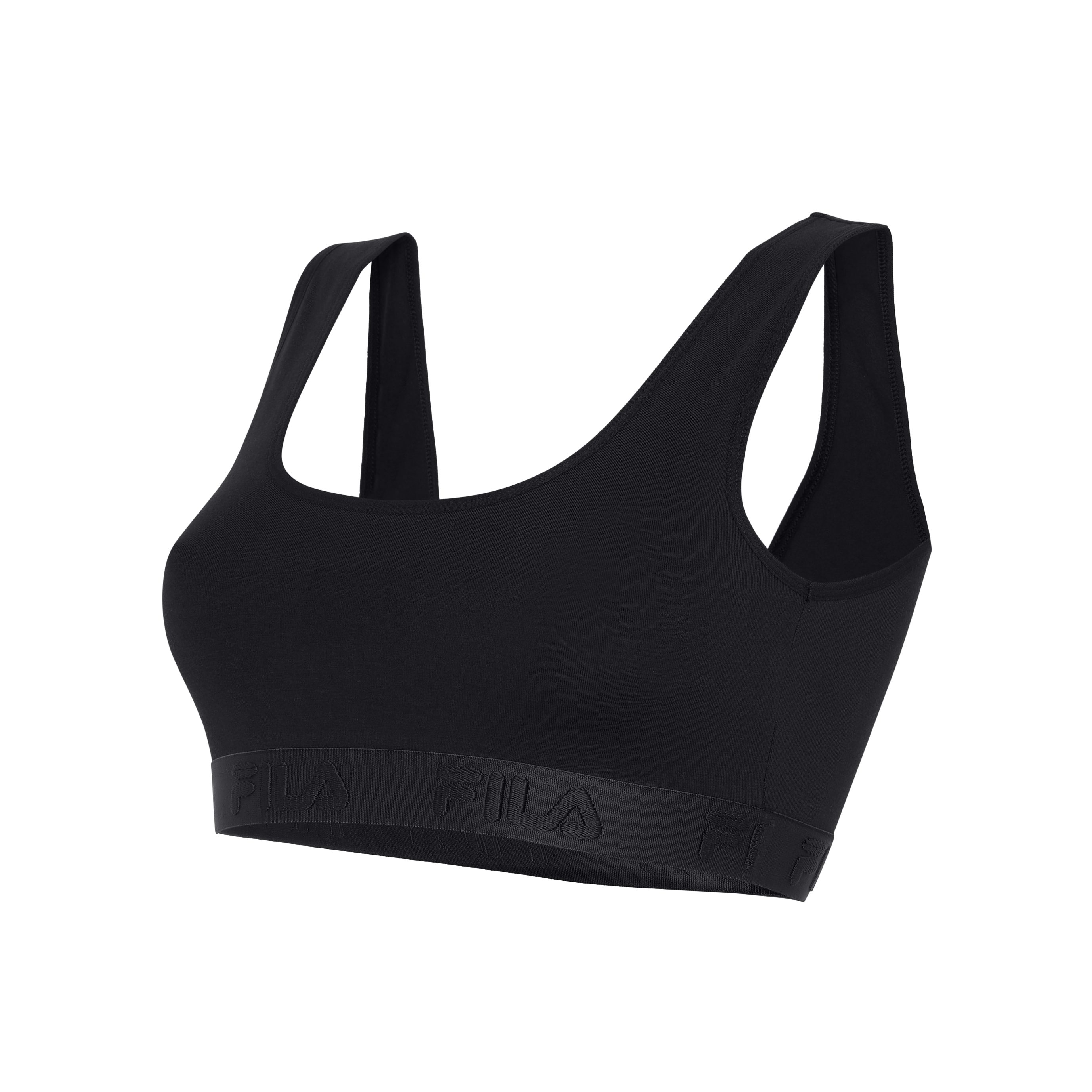 Fila Bügelloser BH (2er Pack) elastisches Unterbrustband, Baumwollmix