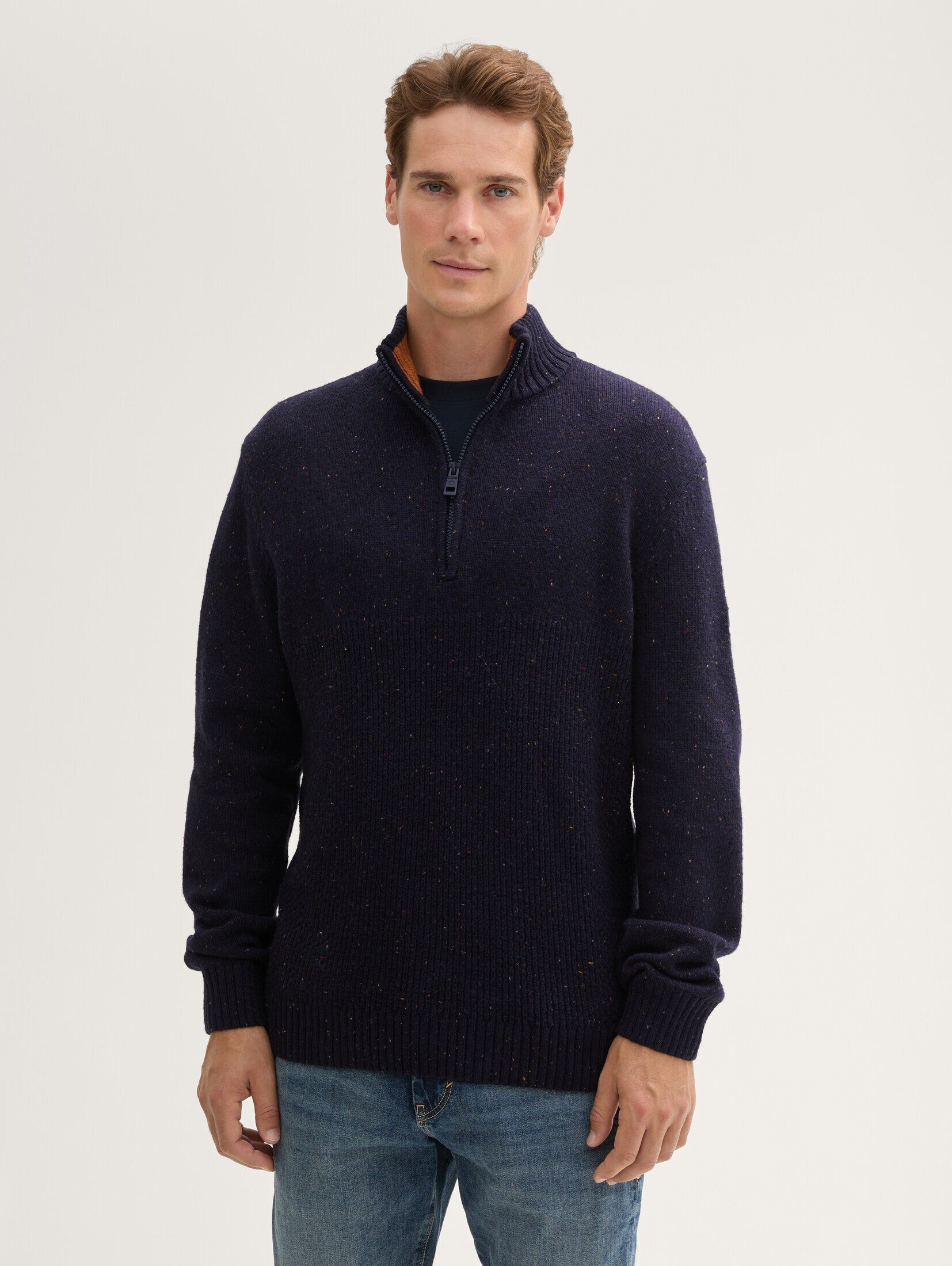 TOM TAILOR Strickpullover Troyer Pullover mit günstig online kaufen