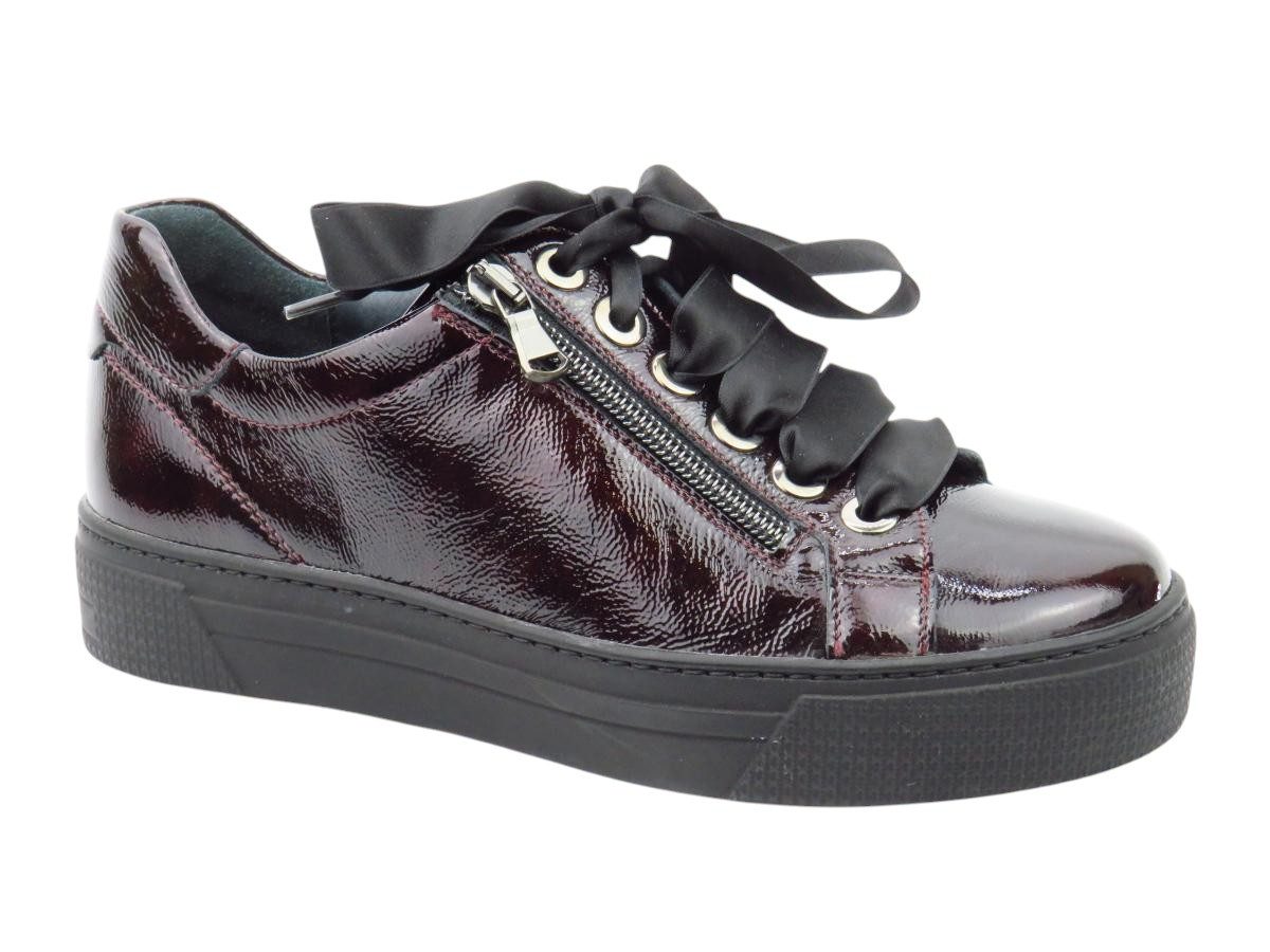 Knautschl. cassis/rot Sneaker