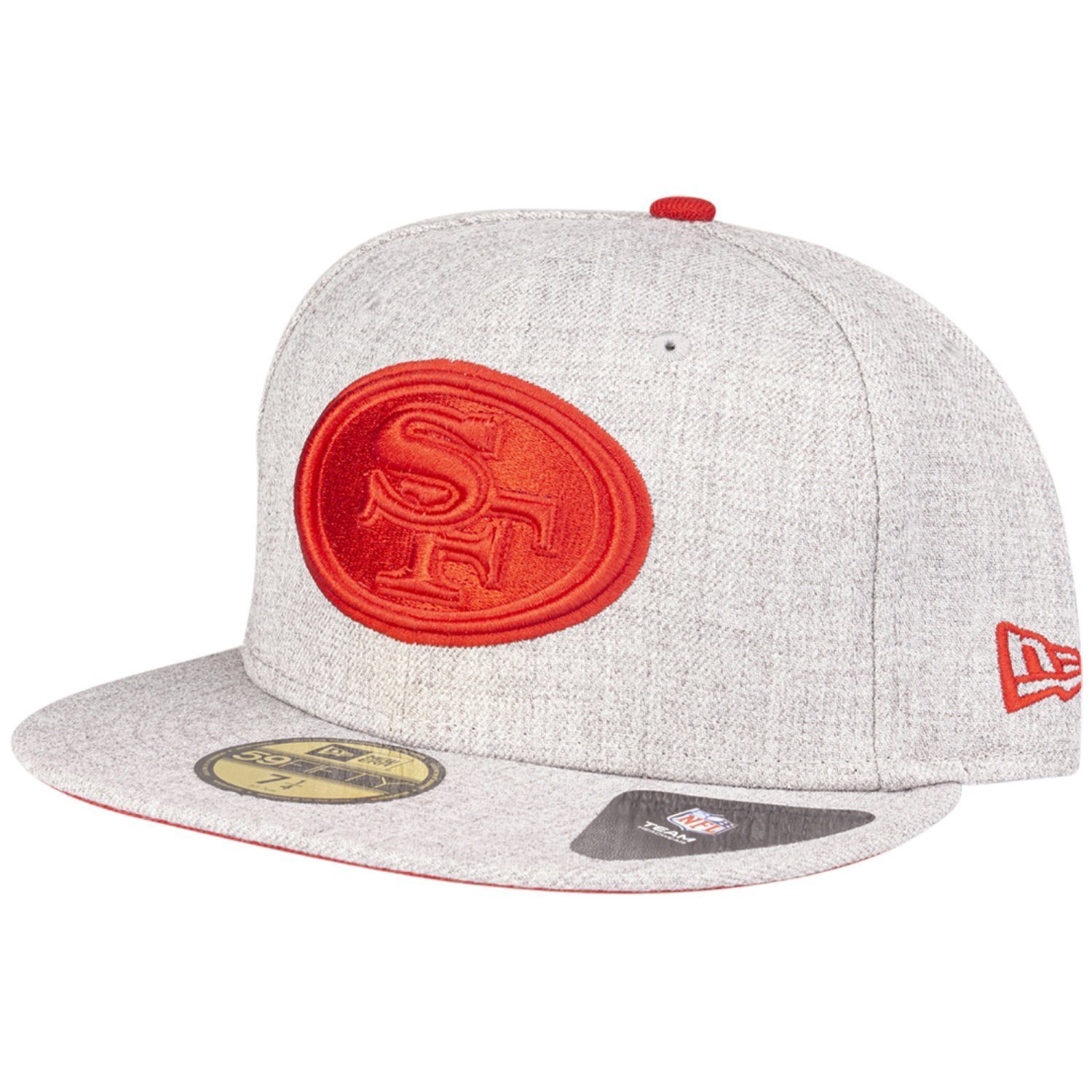 New Era Fitted Cap 59Fifty HEATHER GREY San Francisco 49ers