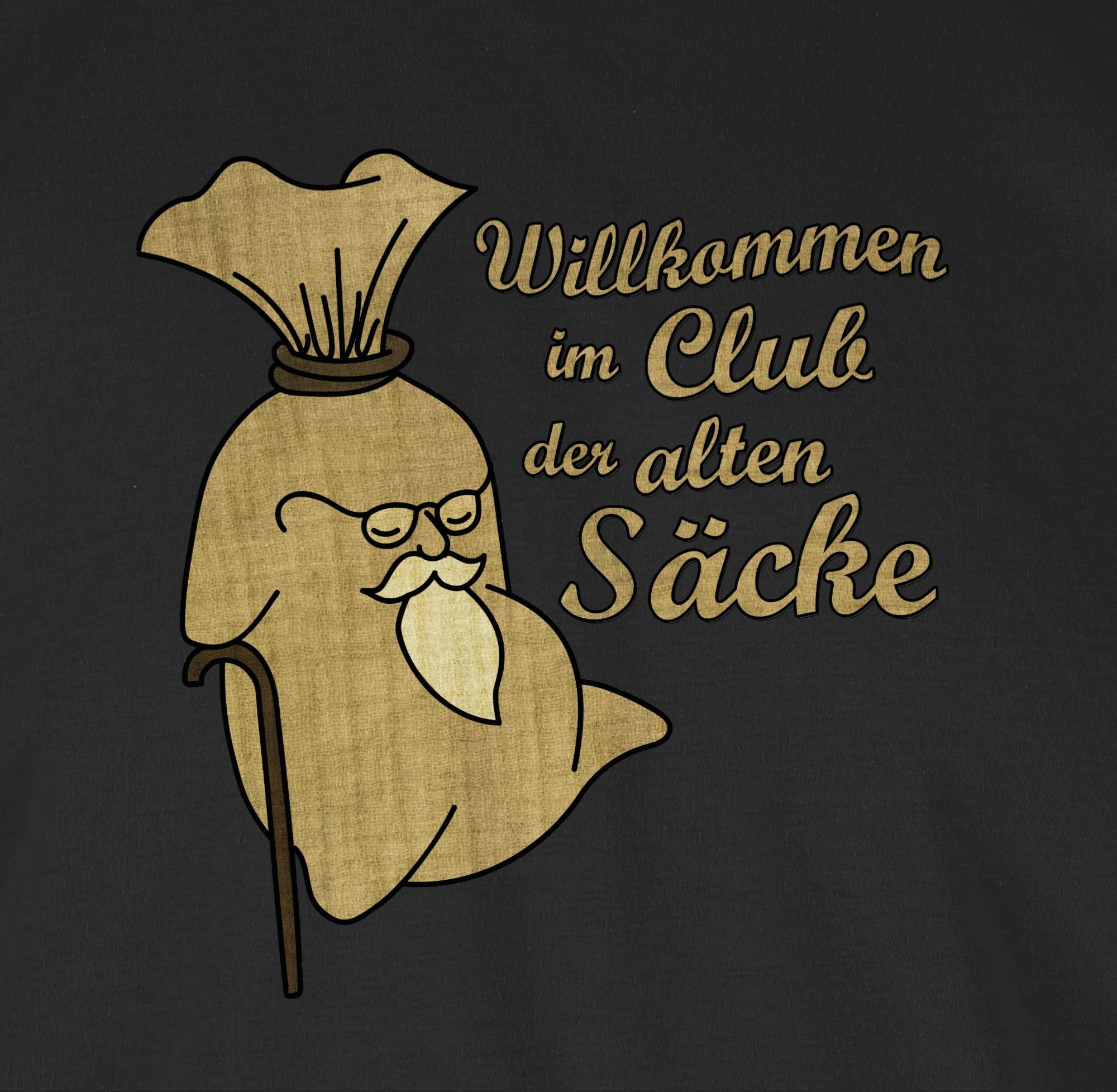 Shirtracer T-Shirt Willkommen im Club 50. Schwarz Geburtstag 1 Säcke der alten